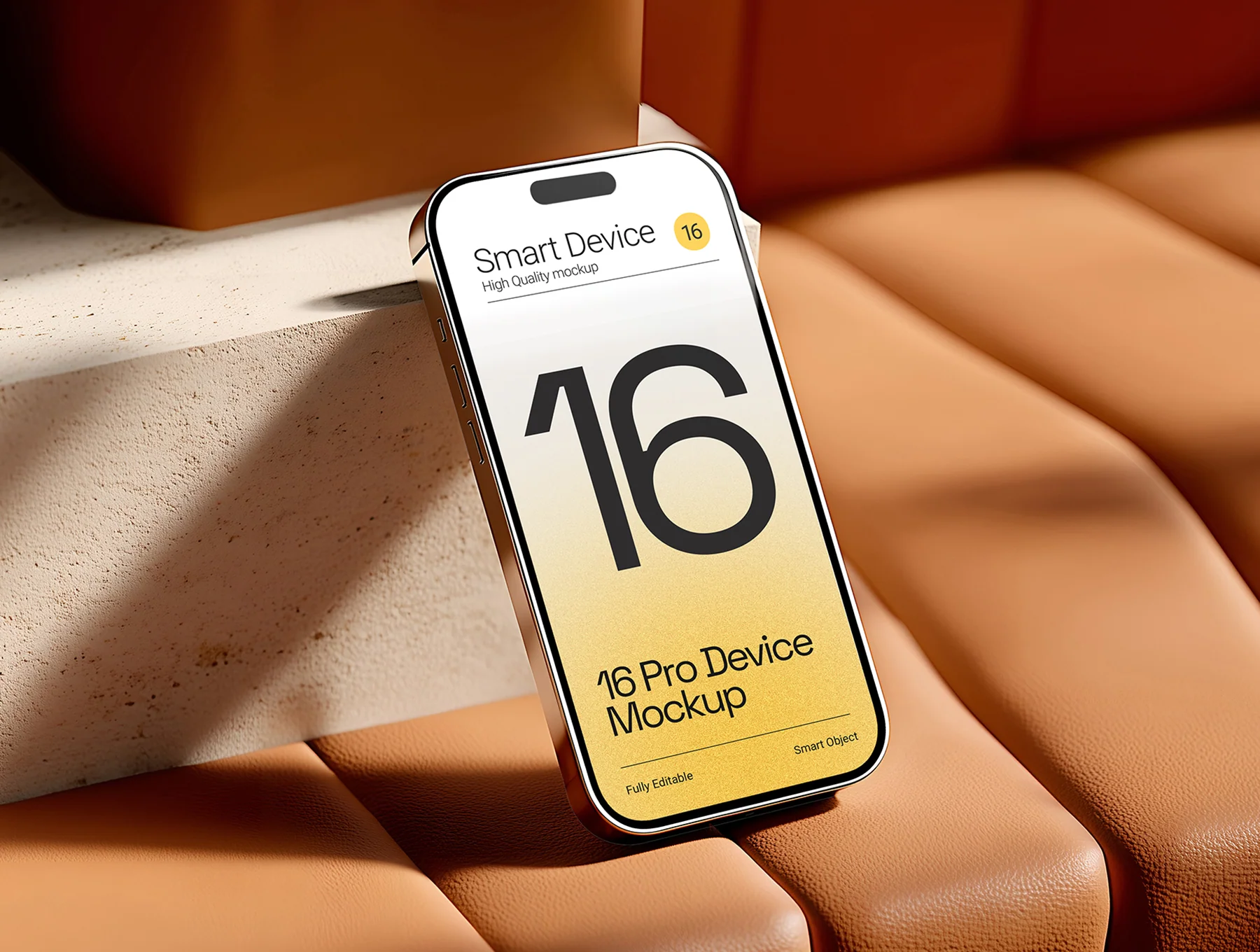 iPhone 16 Pro Mockup Set - 15 PSD Scene 2