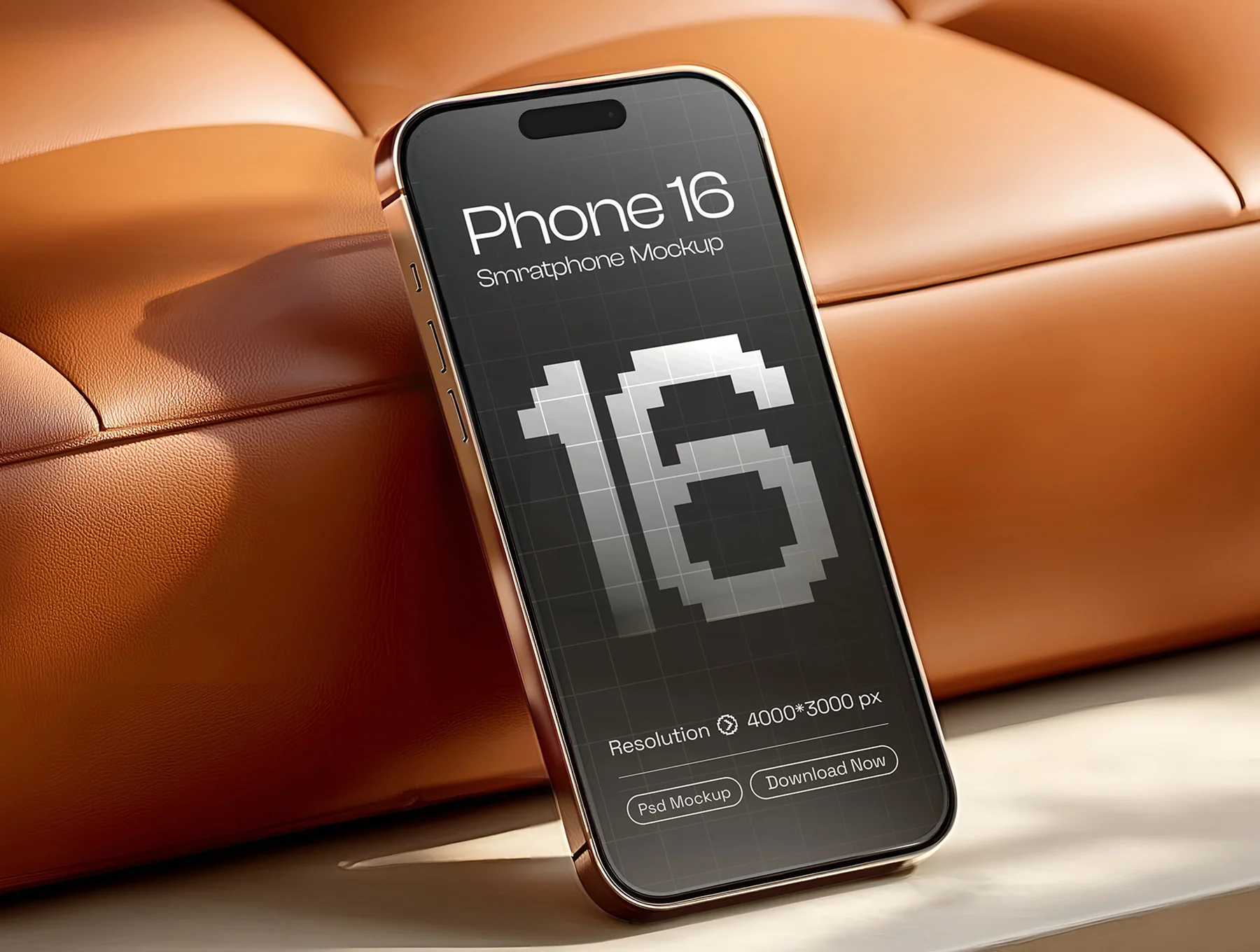 iPhone 16 Pro Mockup Set - 15 PSD Scene 3