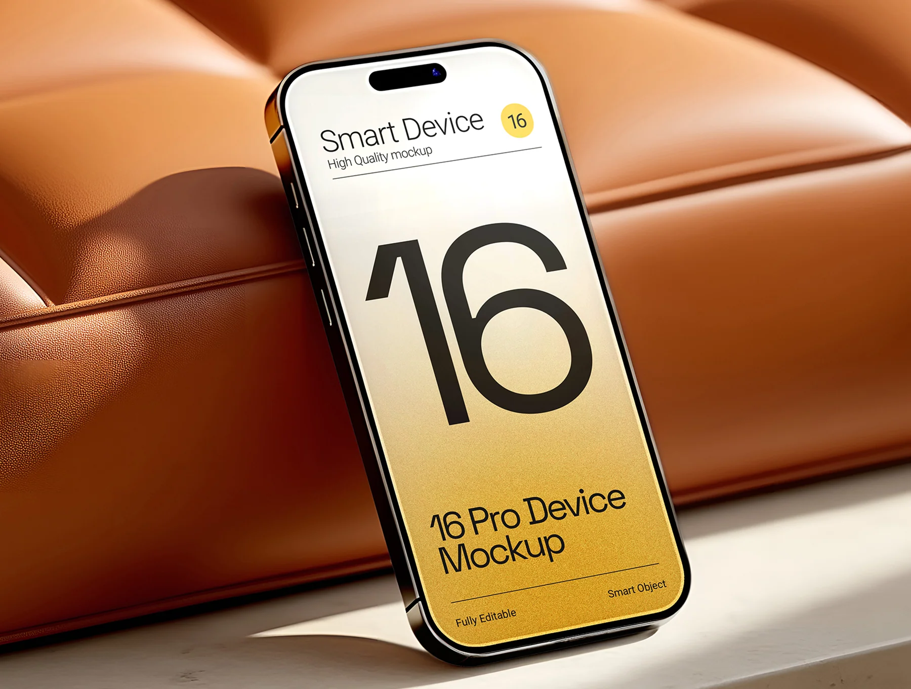 iPhone 16 Pro Mockup Set - 15 PSD Scene 4
