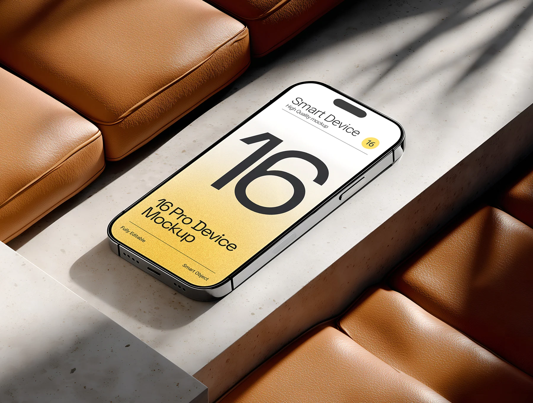 iPhone 16 Pro Mockup Set - 15 PSD Scene 6