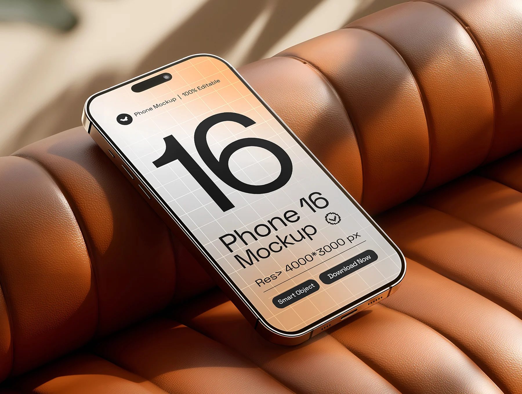 iPhone 16 Pro Mockup Set - 15 PSD Scene 8