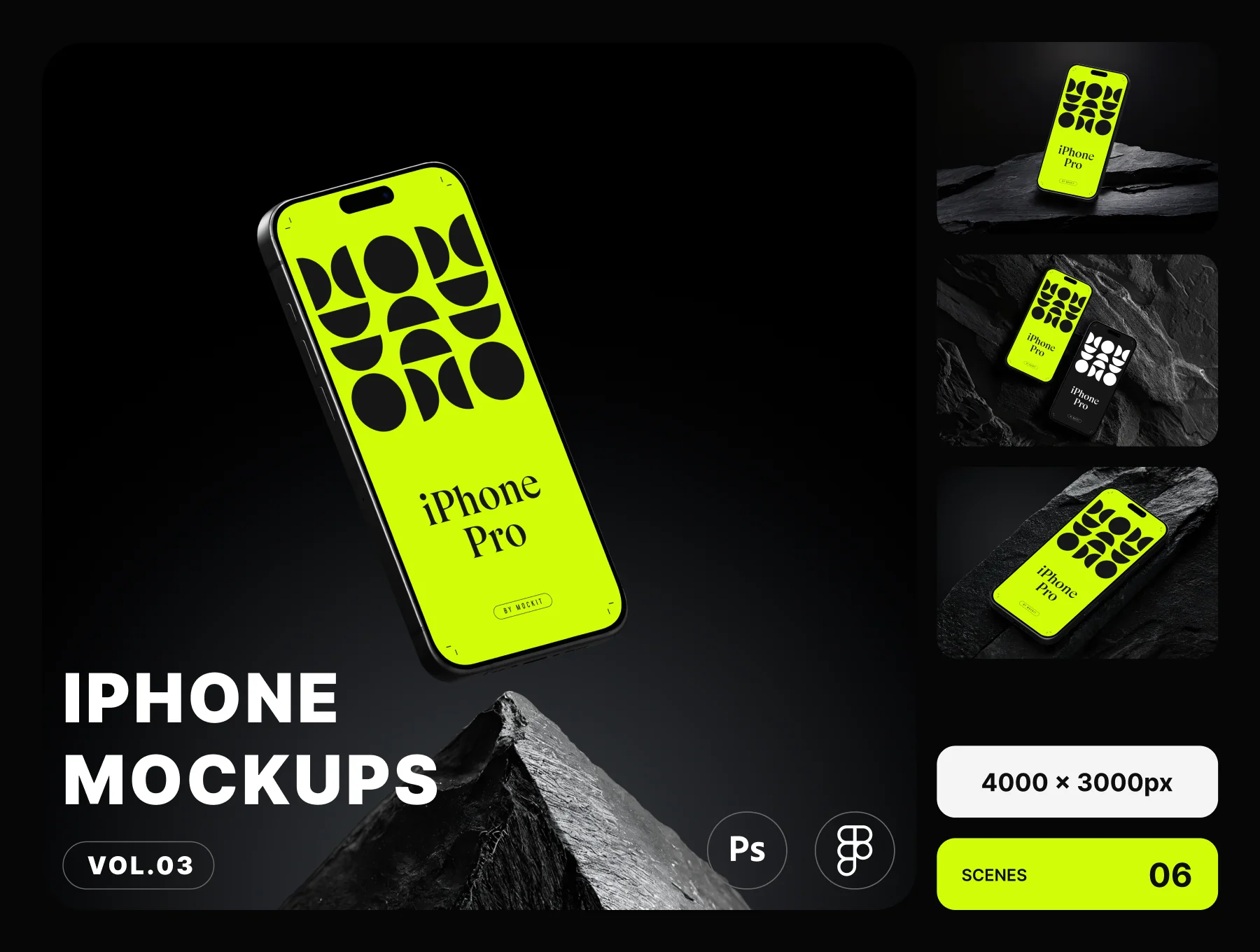 iPhone 16 Pro Mockups Vol.03