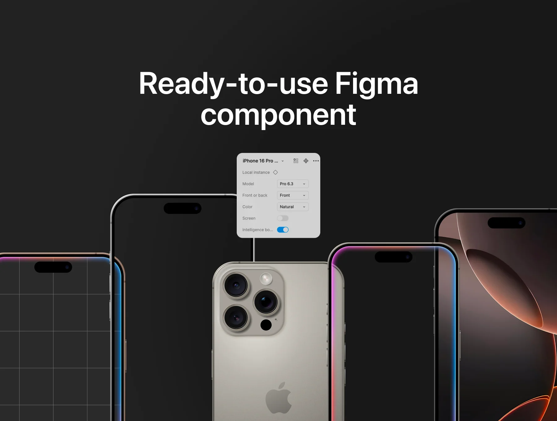iPhone 16 Pro & Pro Max Figma mockups 6