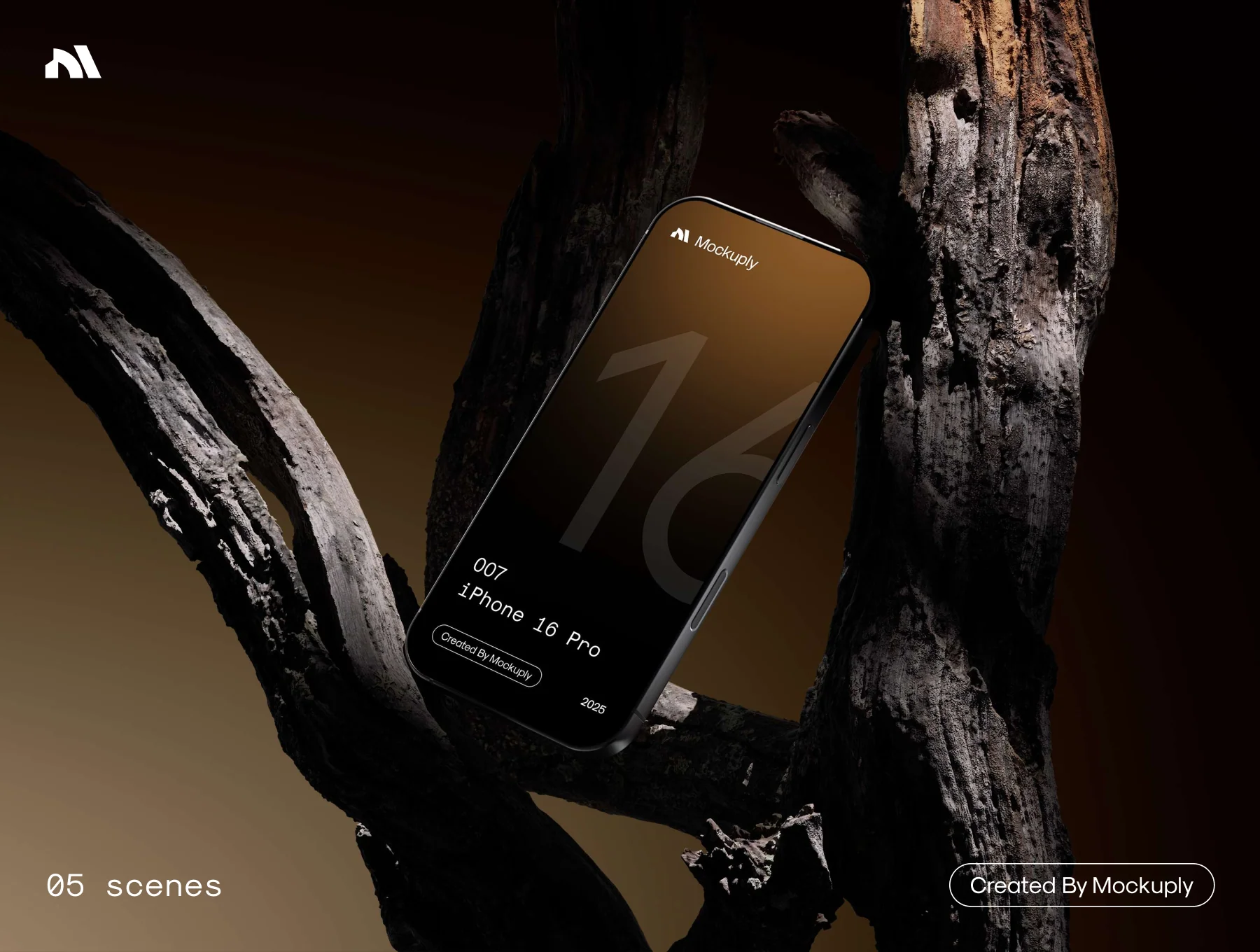 iPhone 16 Pro - Wood Mockup 4
