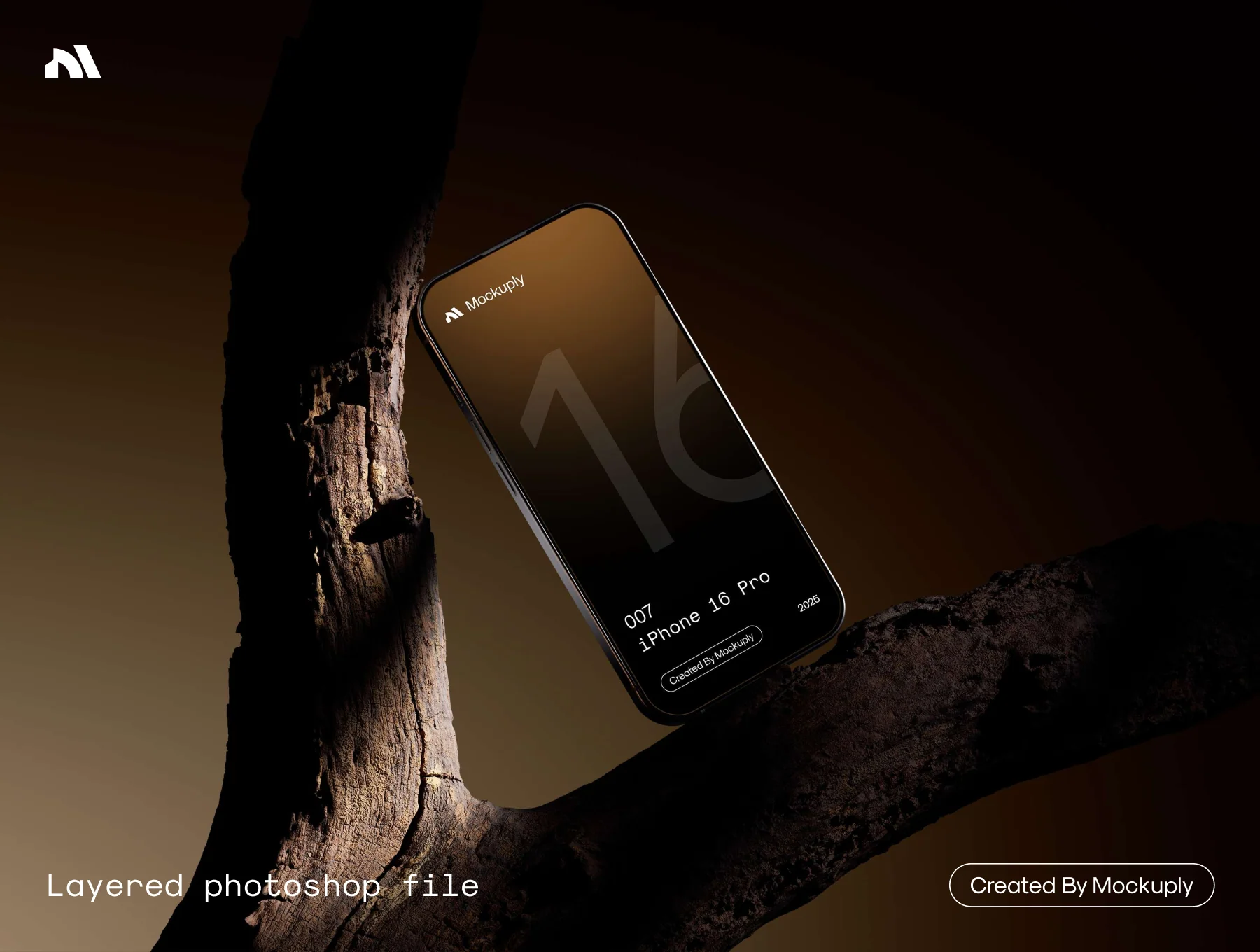 iPhone 16 Pro - Wood Mockup 5