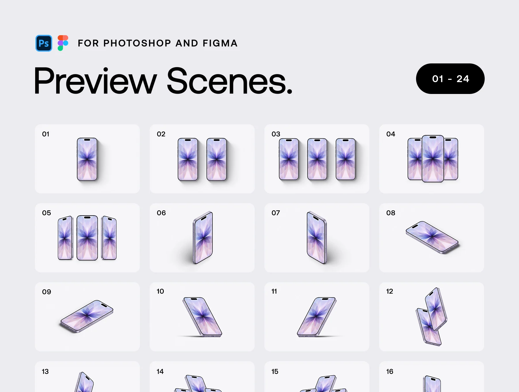 iPhone 17 - 24 Mockups Scenes 2