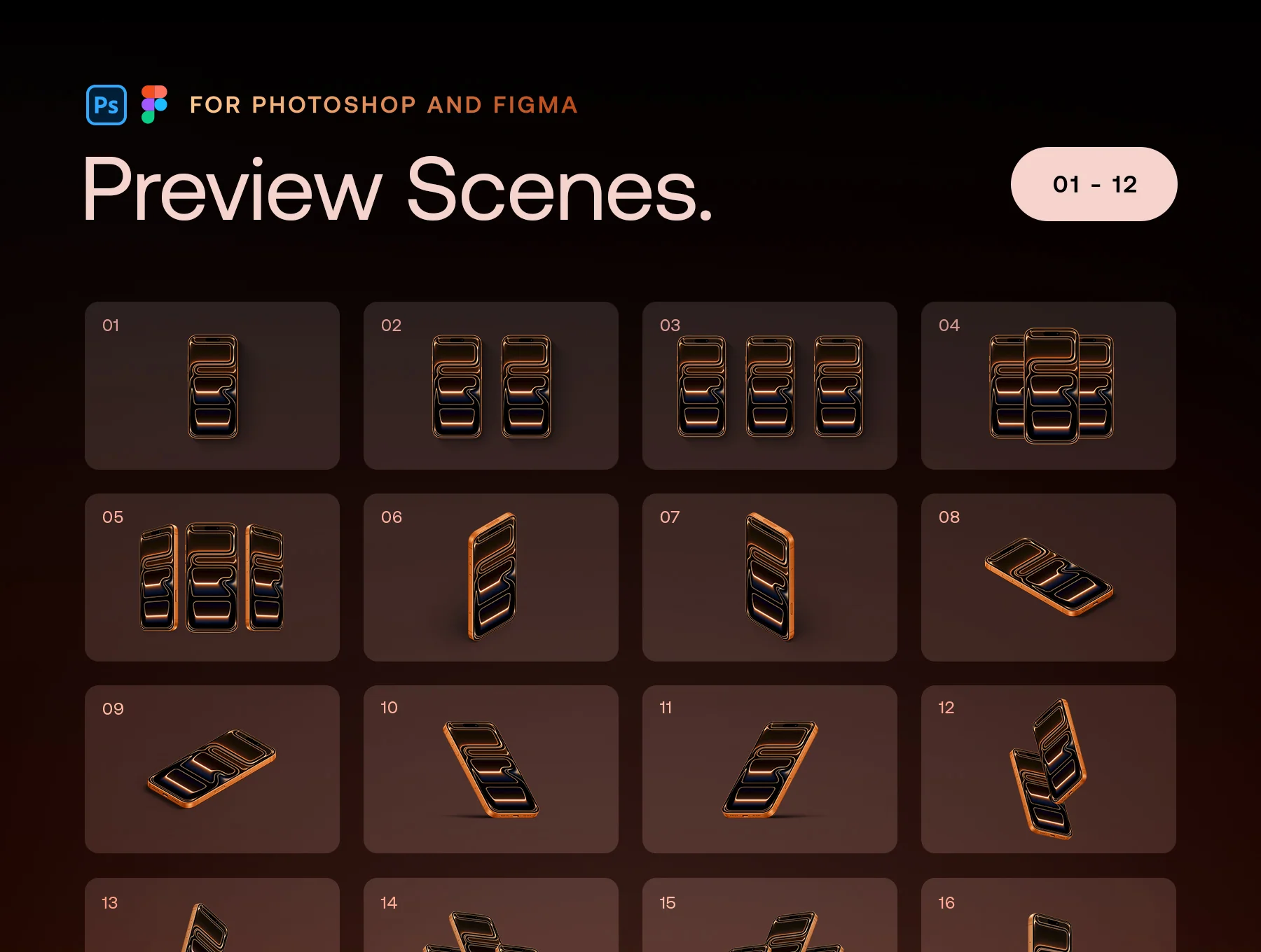 iPhone 17 Pro - 24 Mockups Scenes 2