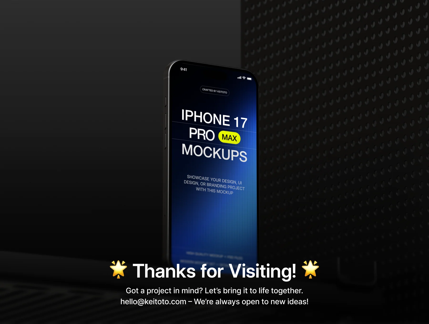 iPhone 17 Pro Max Industrial Grid Mockup Set 4