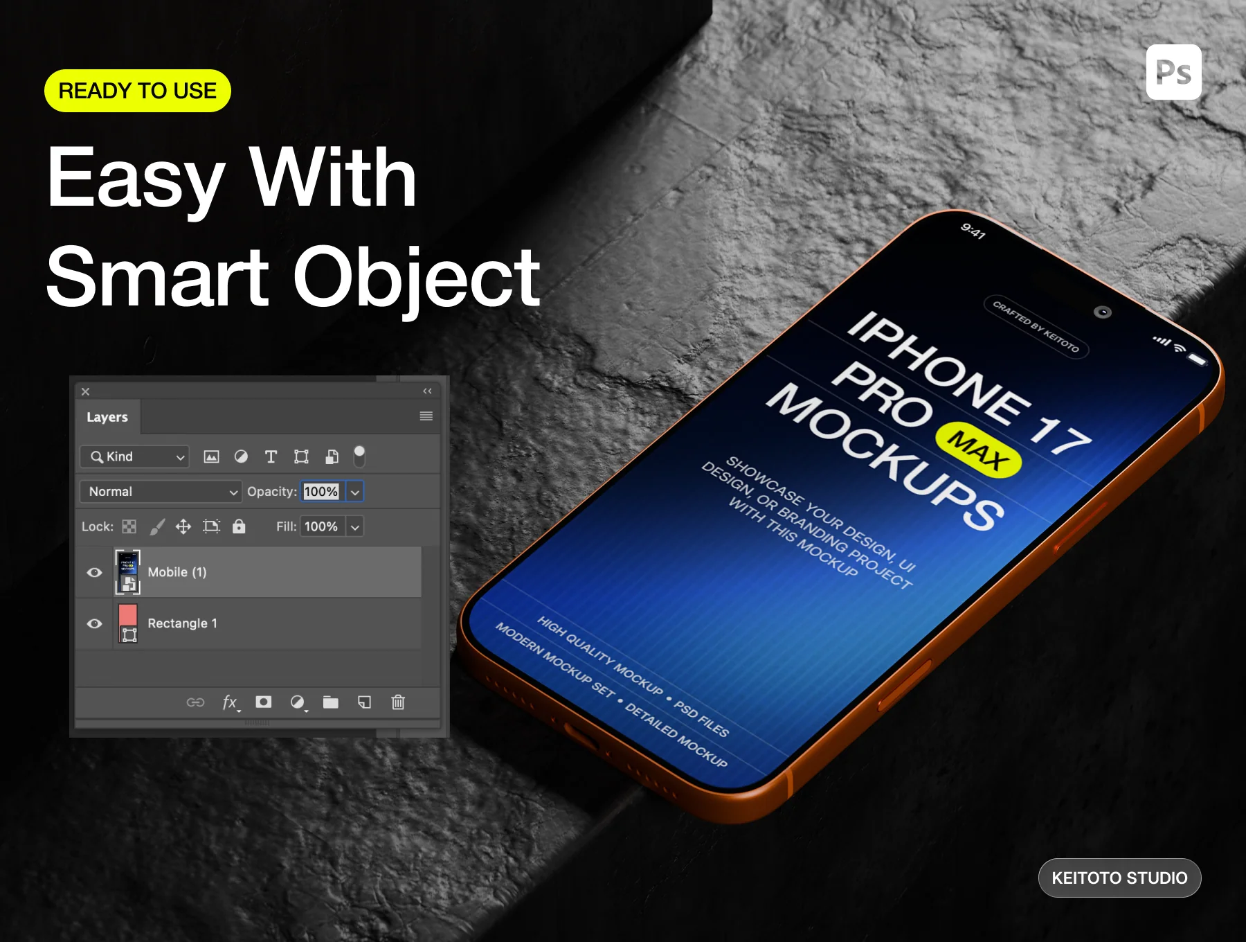 iPhone 17 Pro Max Mockup Cinematic 3D Scenes 3