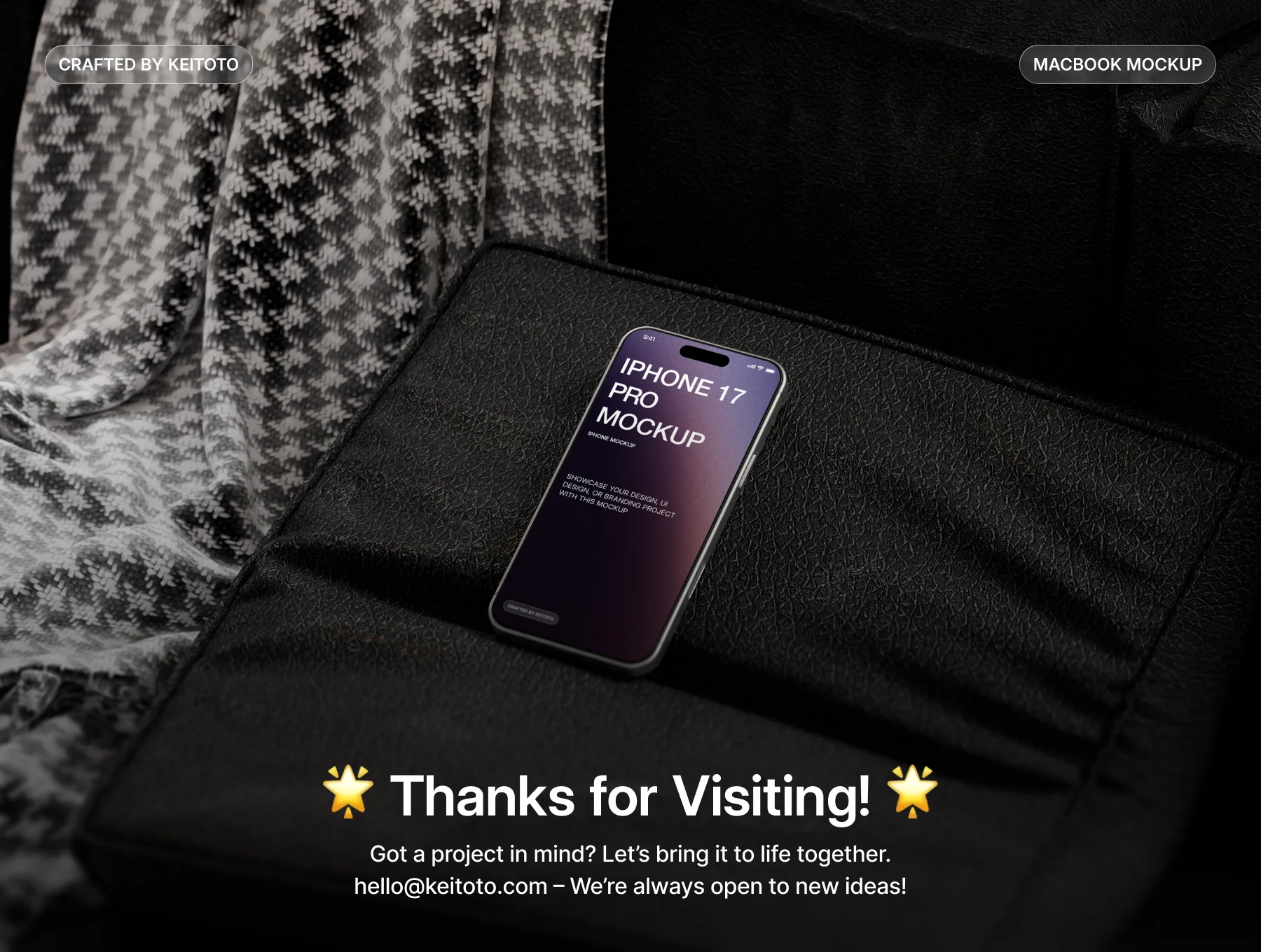 iPhone 17 Pro Max Mockup Timeless Interior Setup with Soft Shadows 4