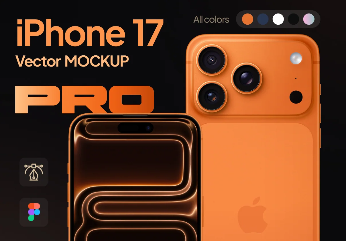 Iphone 17 Pro Max Mockup | Vector Figma