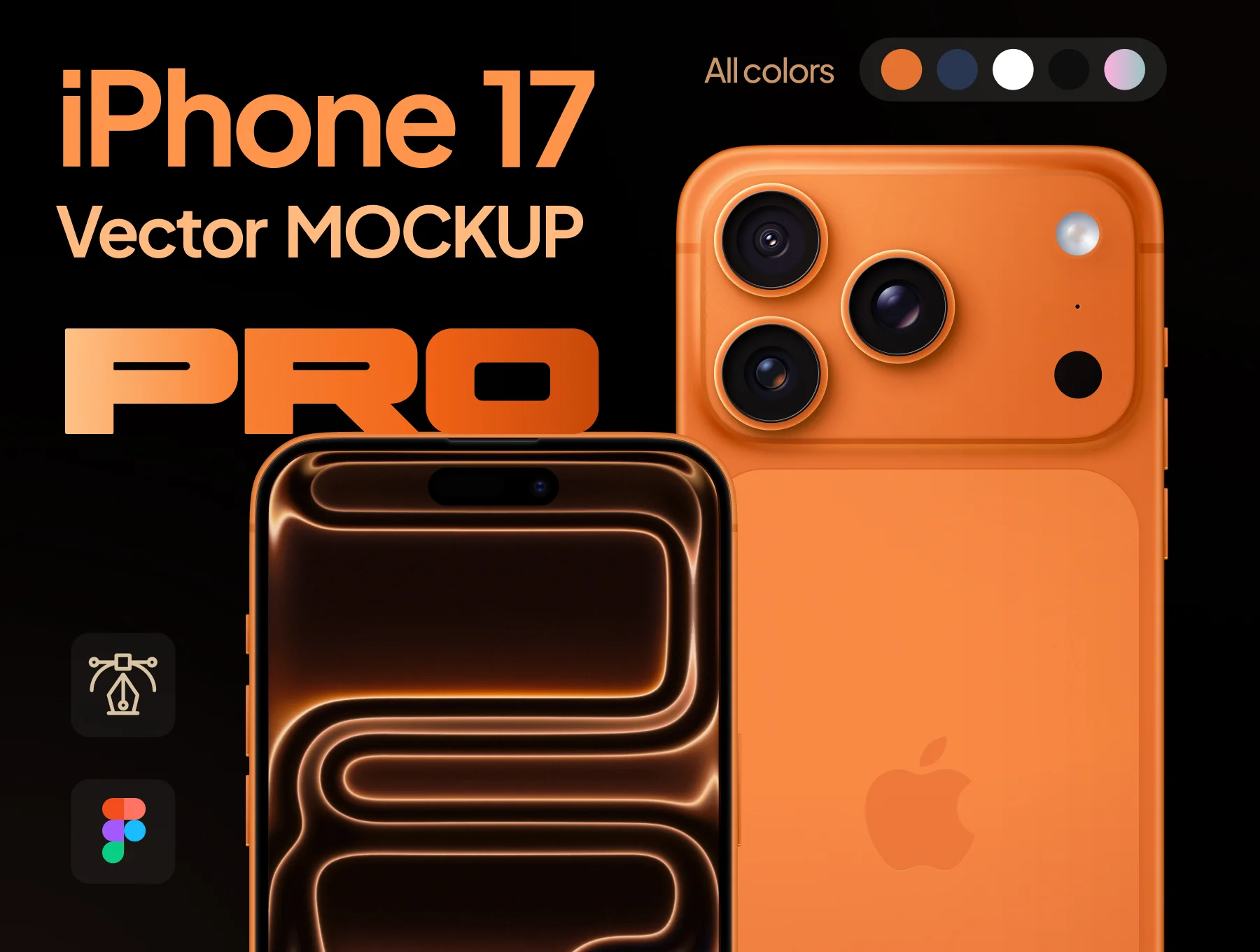 Iphone 17 Pro Max Mockup | Vector Figma