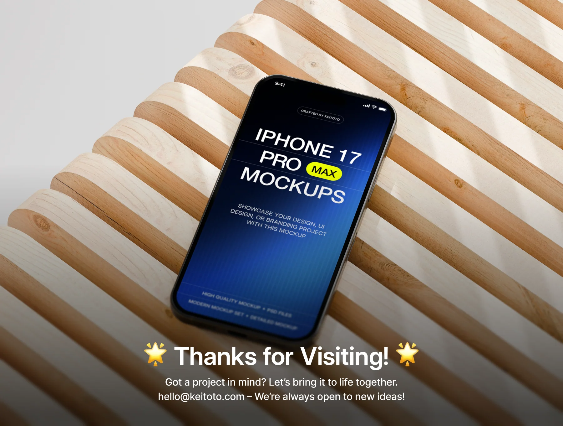iPhone 17 Pro Max Natural Interior Edition Mockup Set 4