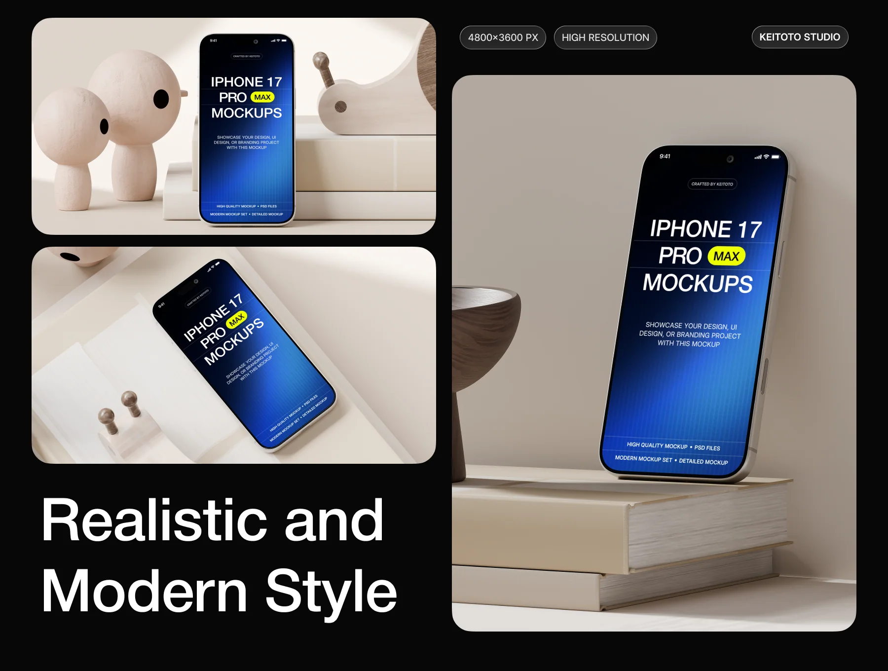 iPhone 17 Pro Max Soft Studio Mockups 2
