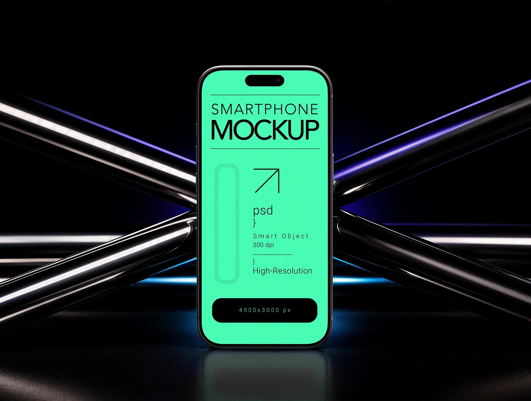 iPhone 17 Pro Mockup – 3 Premium PSD Scenes 3