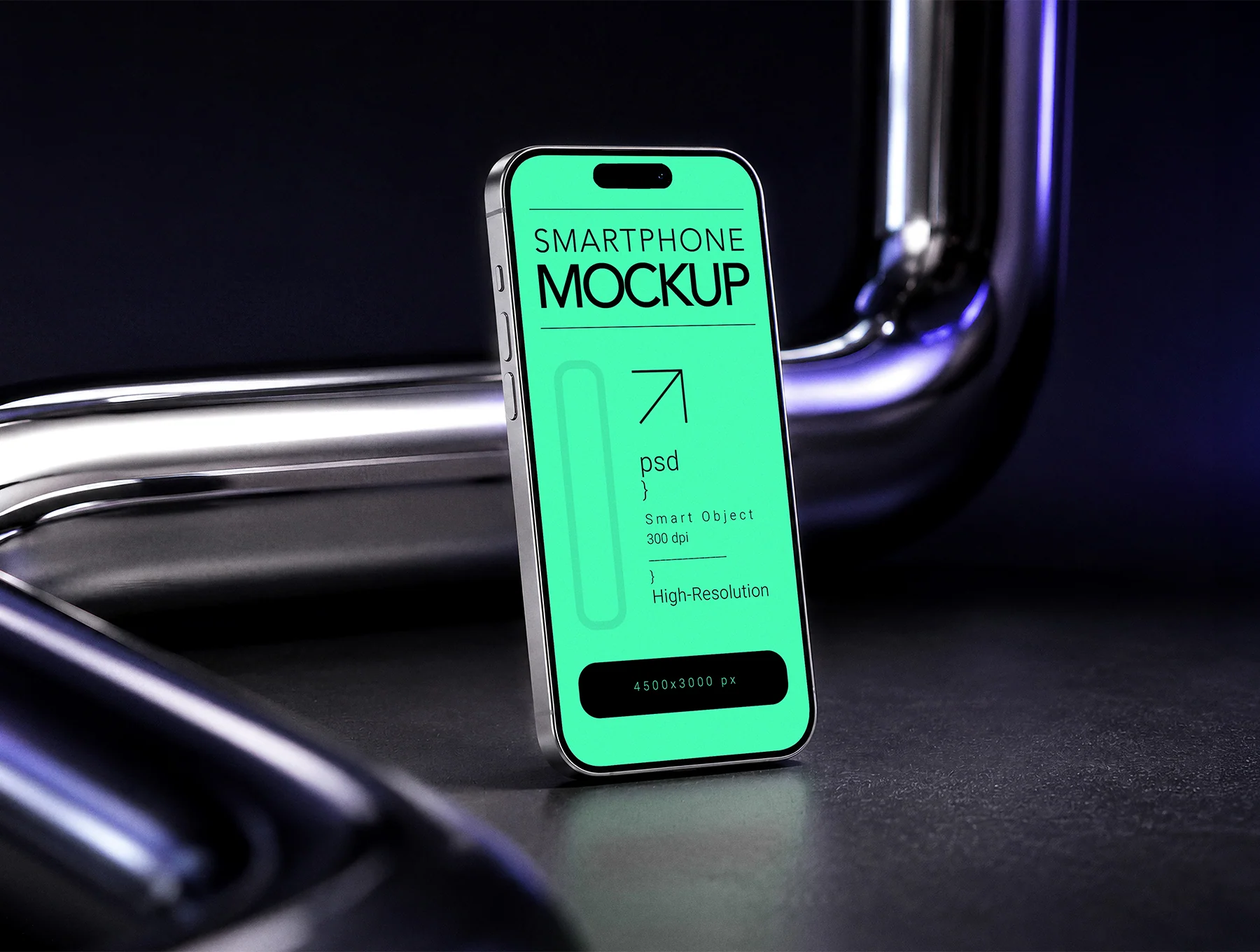 iPhone 17 Pro Mockup – 3 Premium PSD Scenes 4