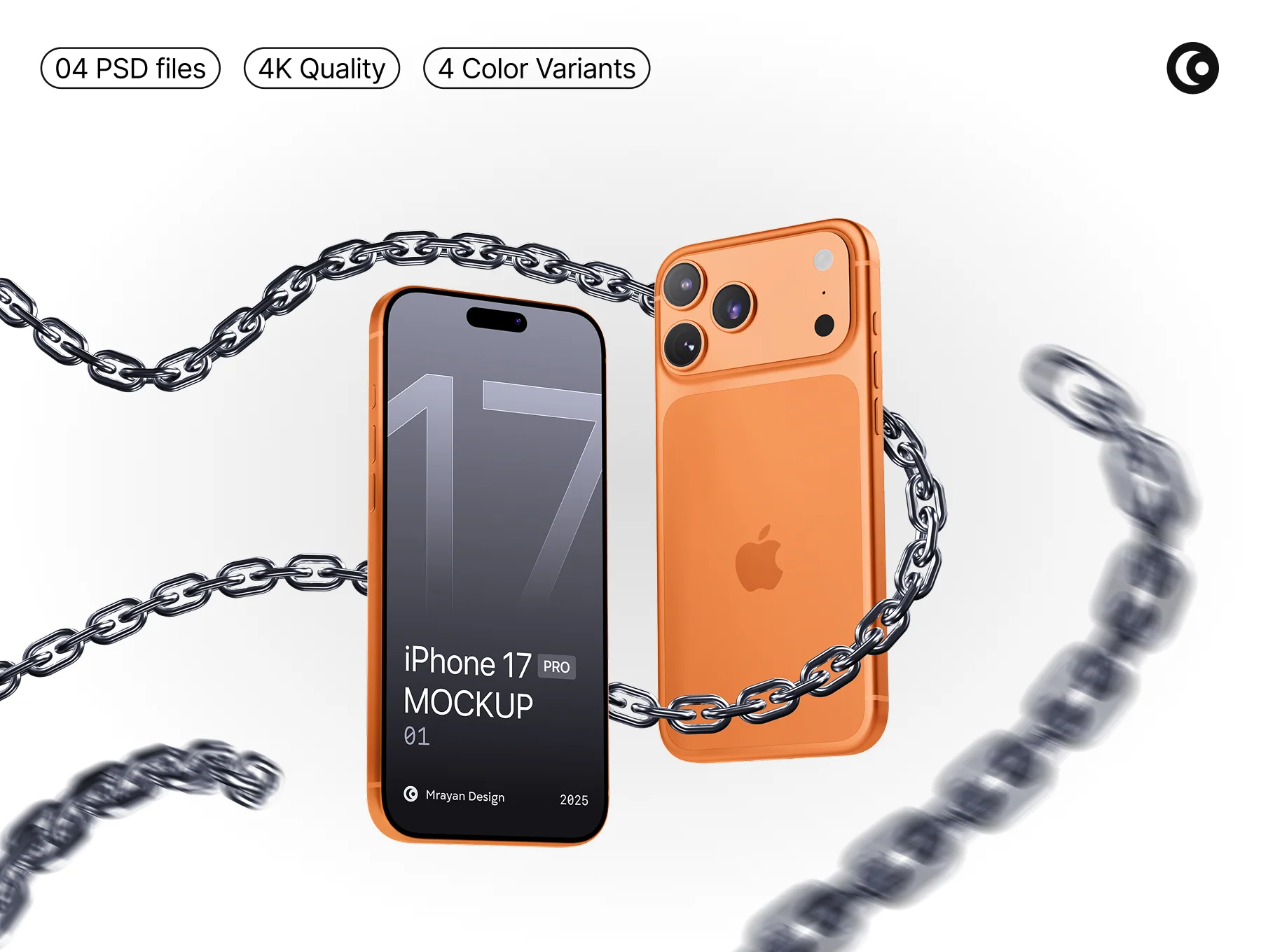 iPhone 17 Pro Mockup Set PSD 4