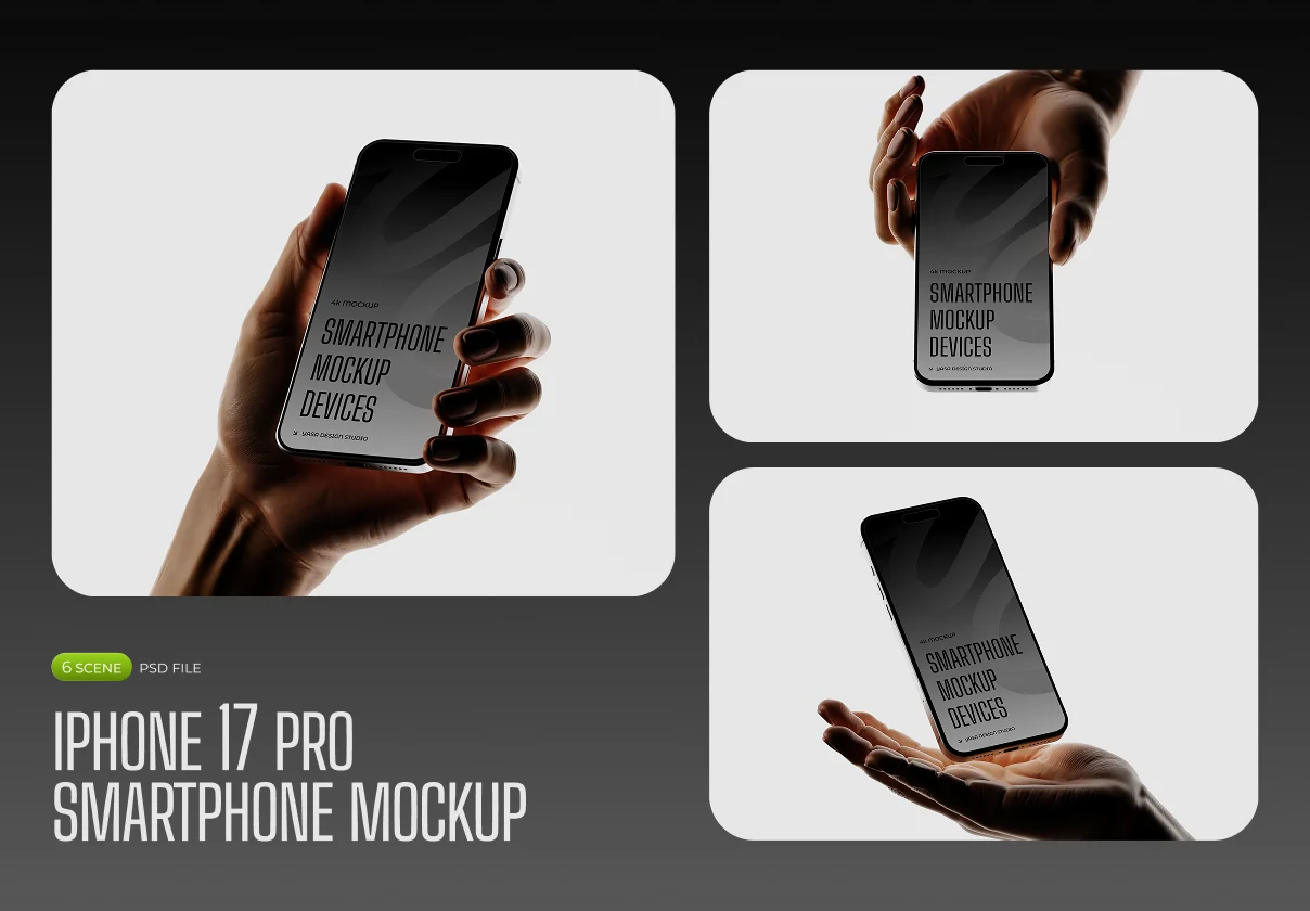 Iphone 17 PRO Smartphone Mockup 3D