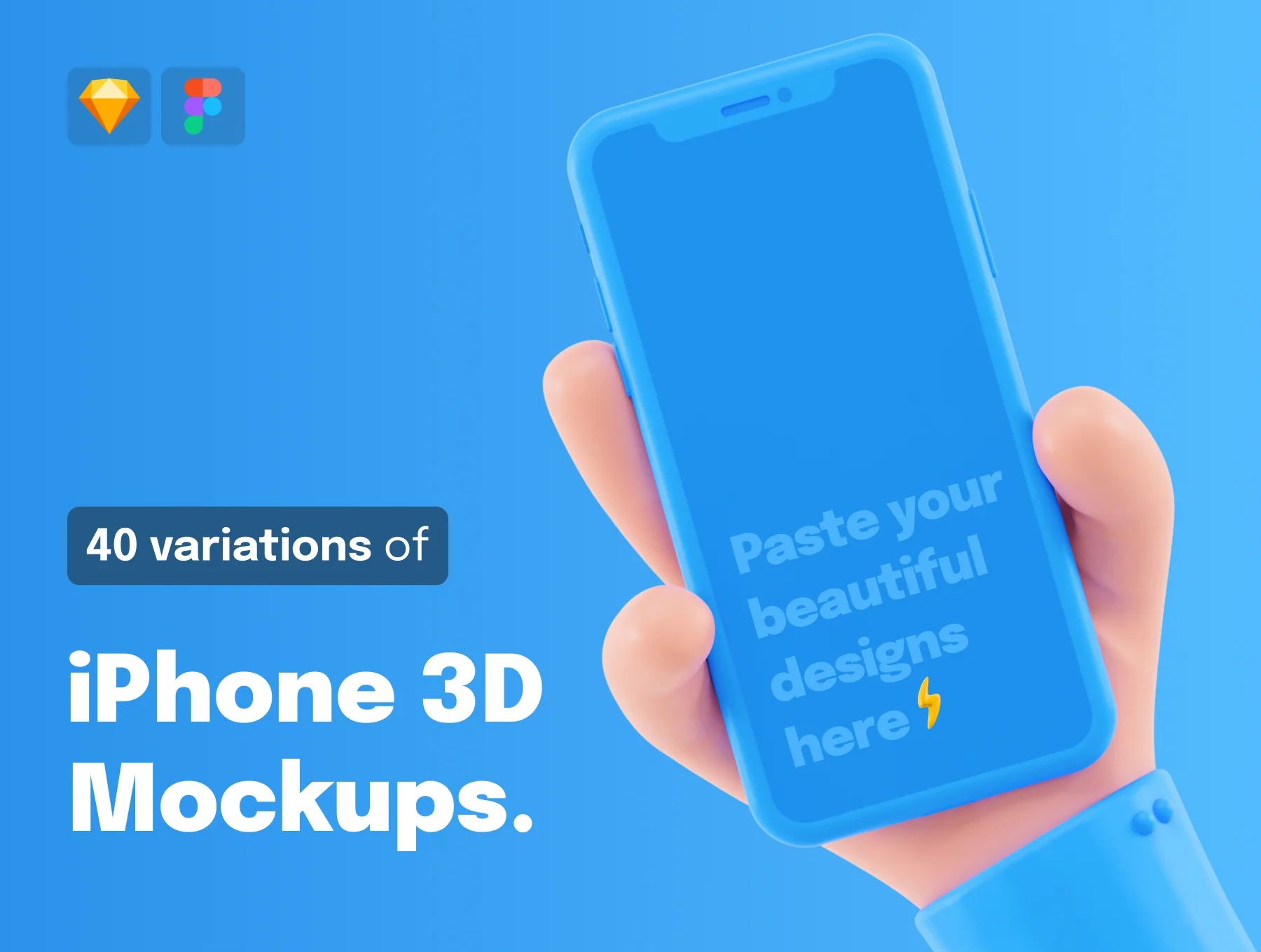 iPhone 3D Mockups