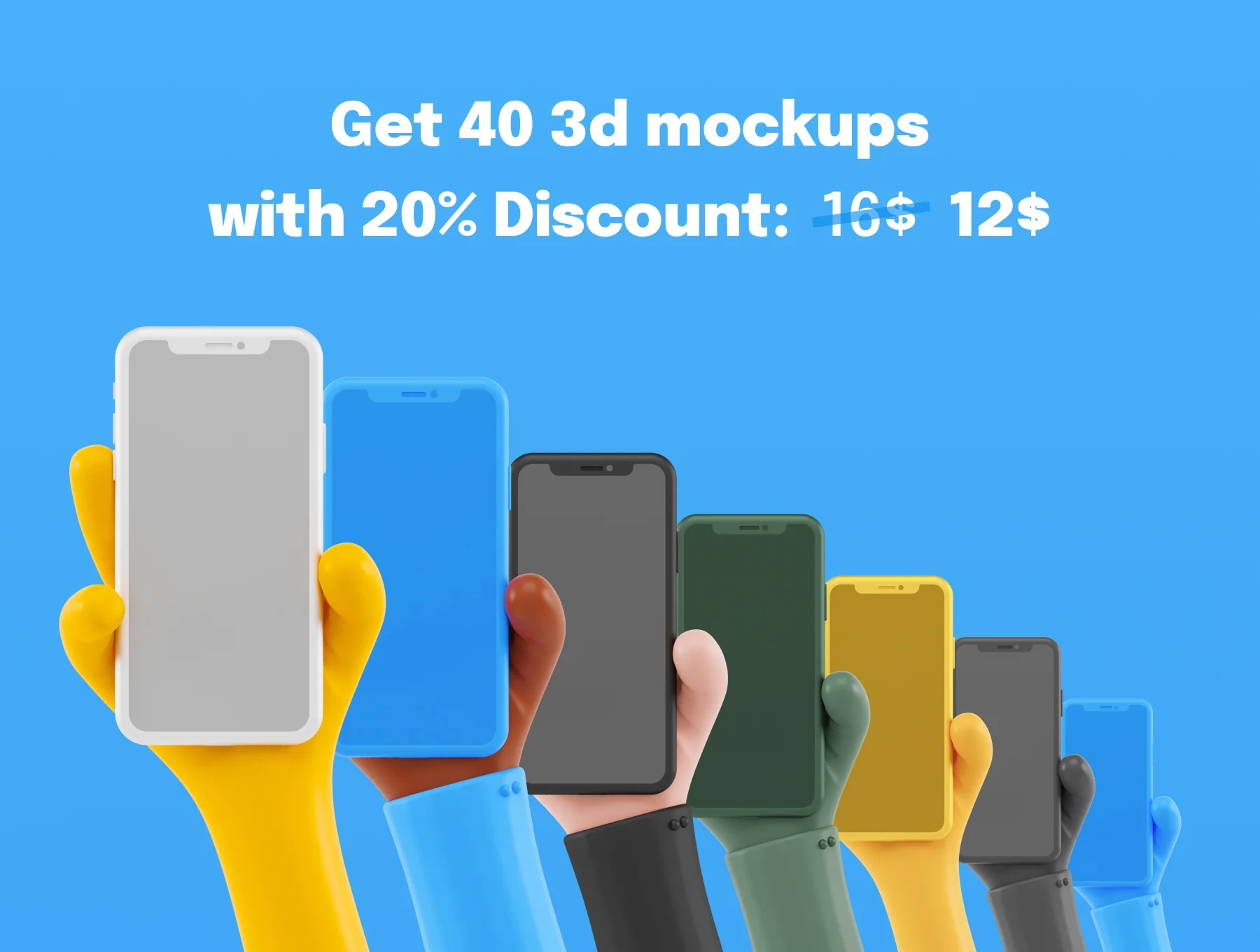 iPhone 3D Mockups 2
