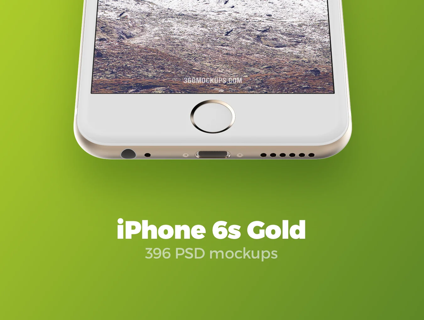 396 iPhone 6s Gold Mockups
