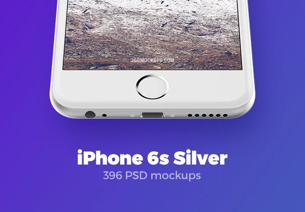 iPhone 6s Silver mockups