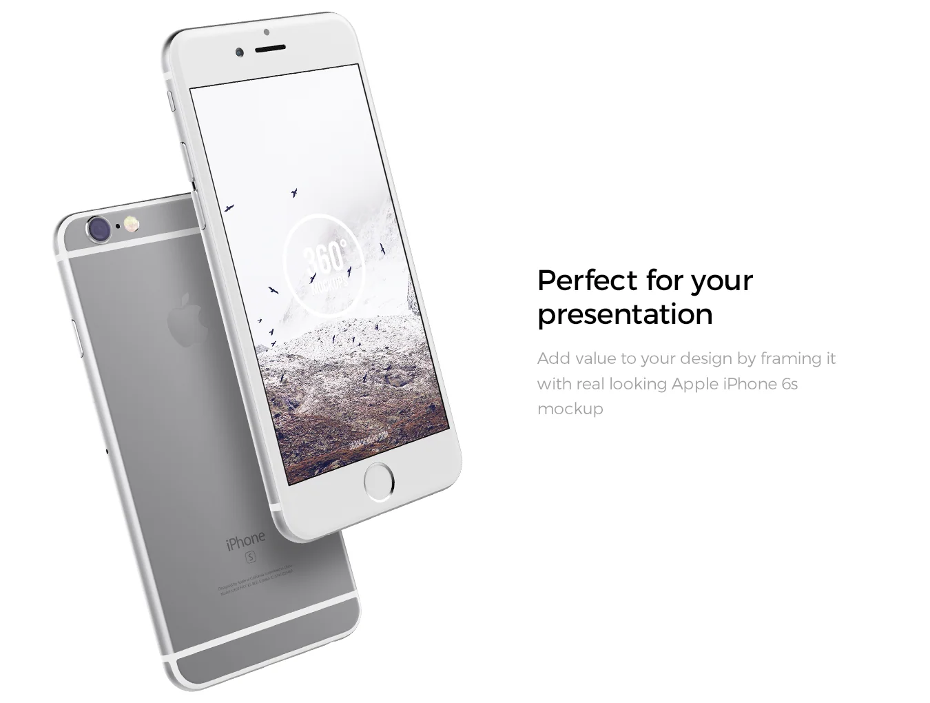 iPhone 6s Silver mockups 6
