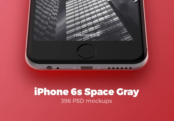 396 iPhone 6s Space Gray mockups