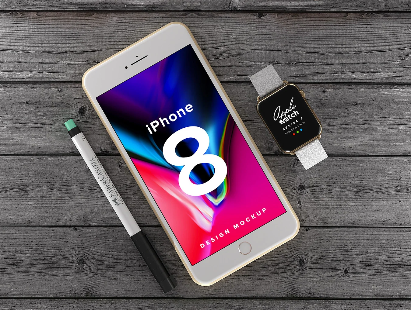 iPhone 8 Apple Watch Design