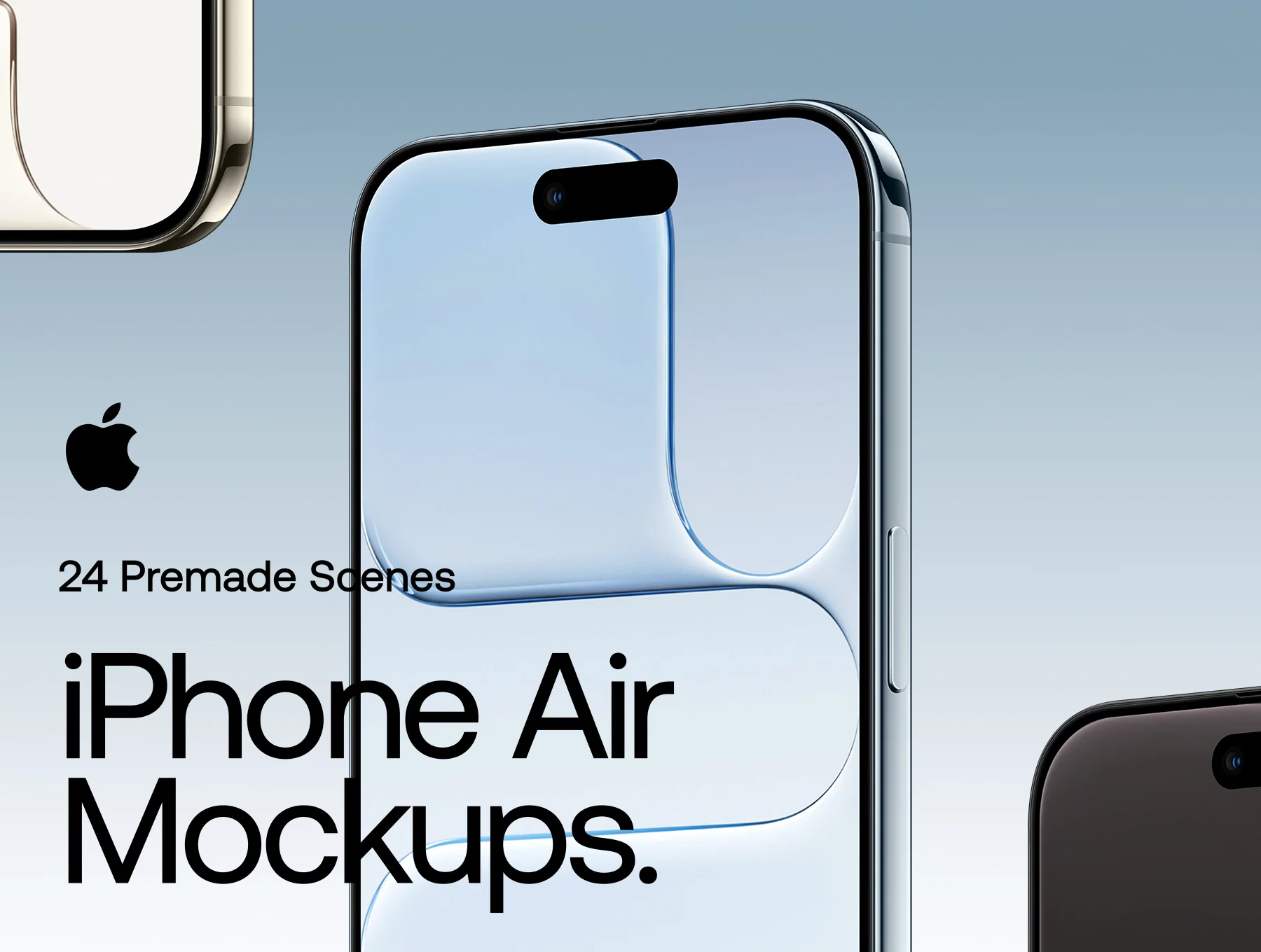 iPhone Air - 24 Mockups Scenes
