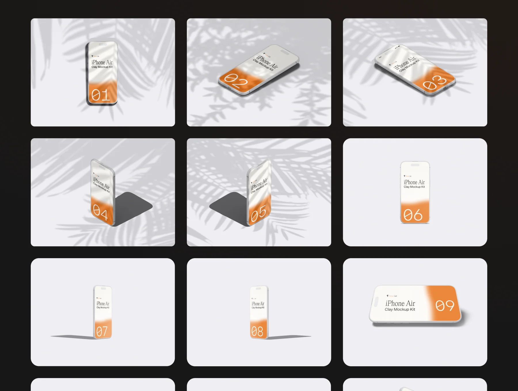 iPhone Air Clay Mockup Kit — 18 Cinematic Scenes (PSD & Figma) 10