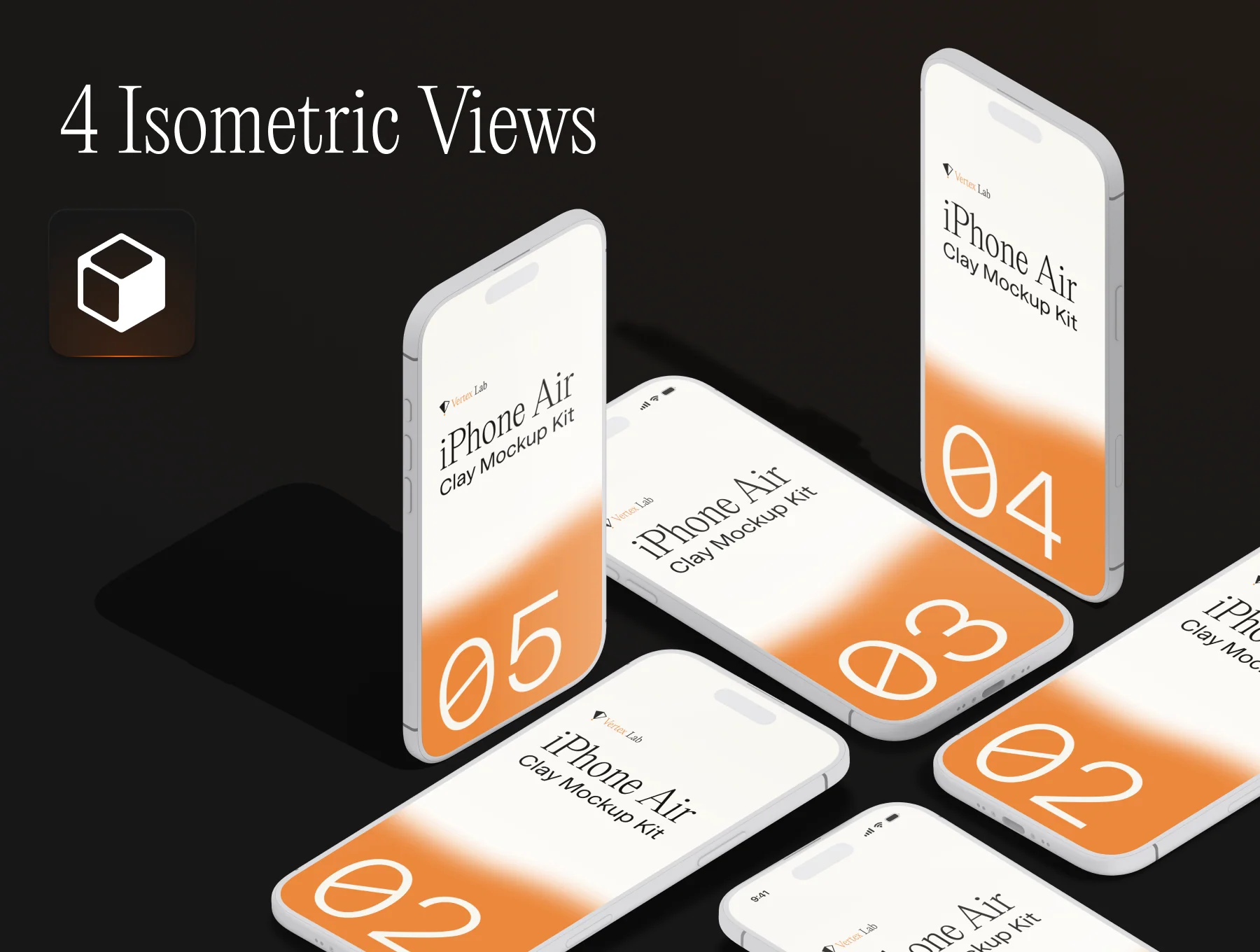 iPhone Air Clay Mockup Kit — 18 Cinematic Scenes (PSD & Figma) 6