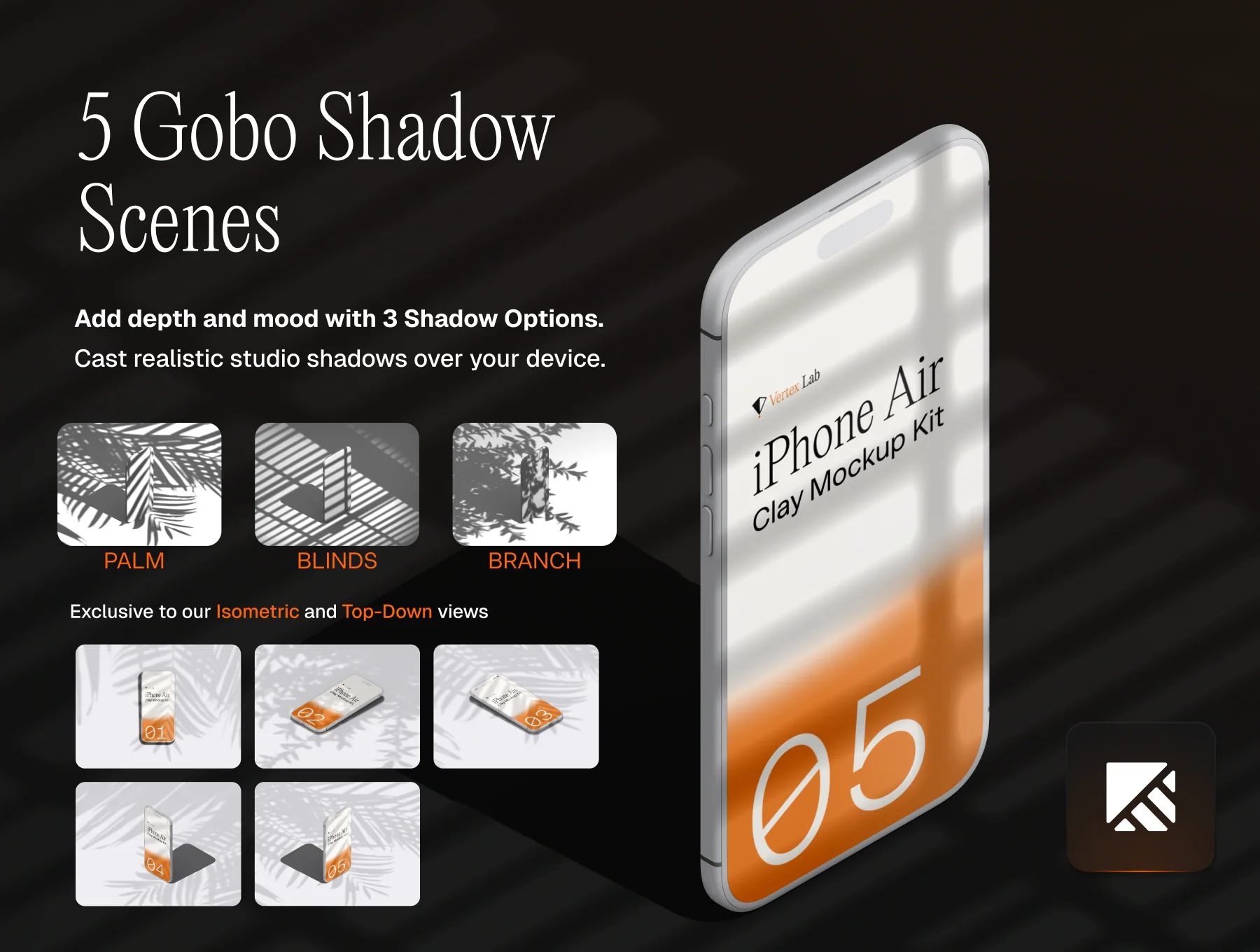 iPhone Air Clay Mockup Kit — 18 Cinematic Scenes (PSD & Figma) 7