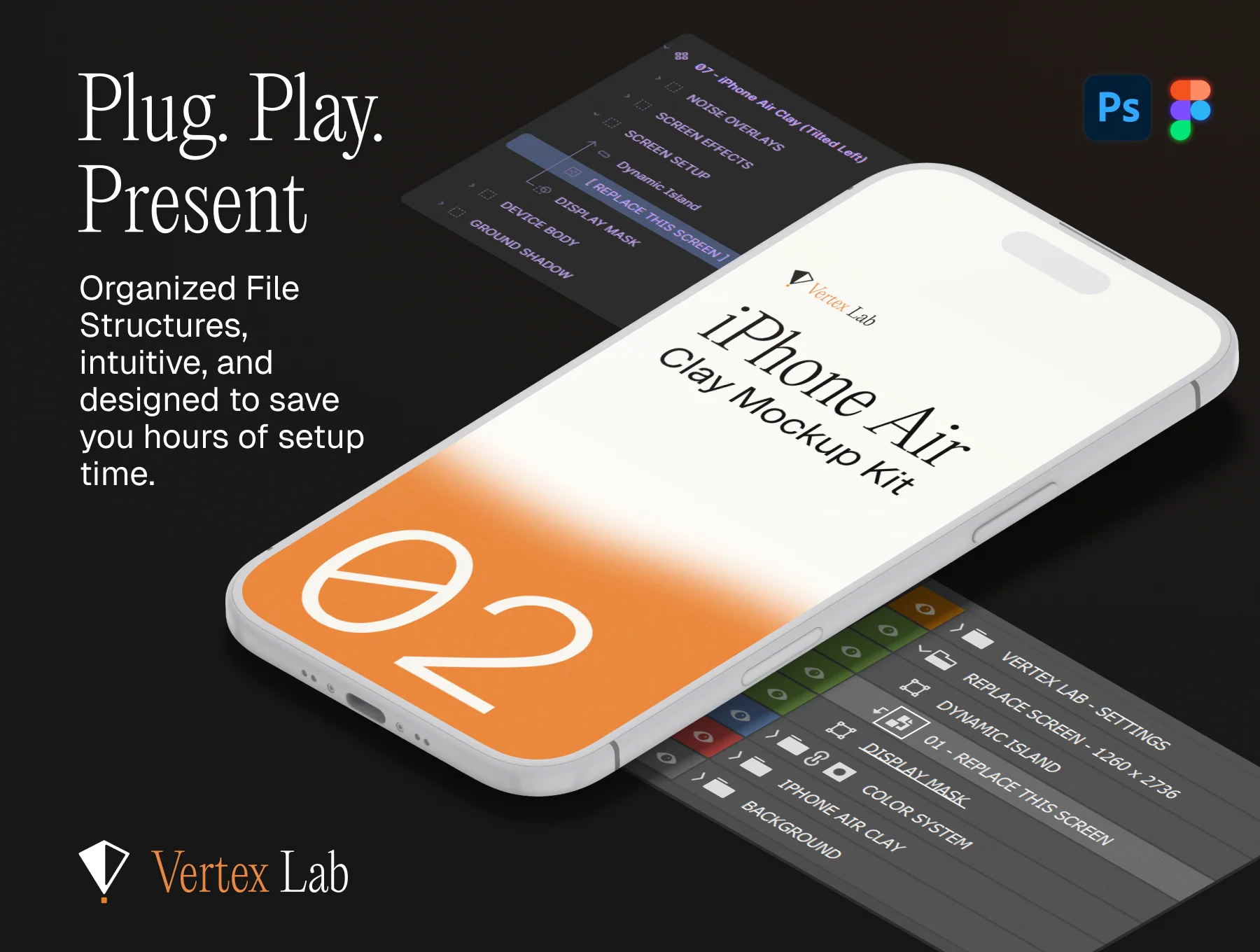 iPhone Air Clay Mockup Kit — 18 Cinematic Scenes (PSD & Figma) 8