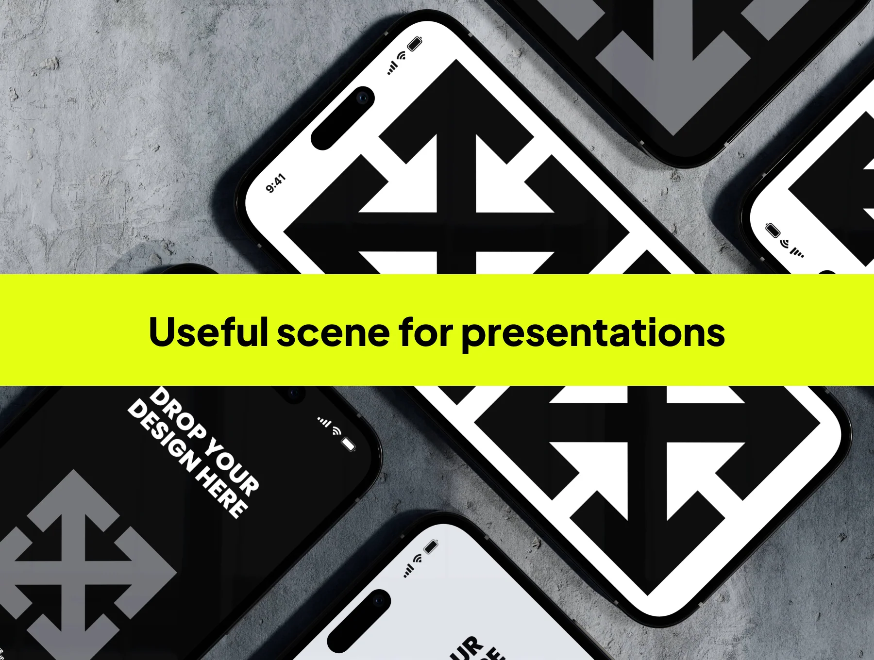 iPhone Concrete Mockups 2