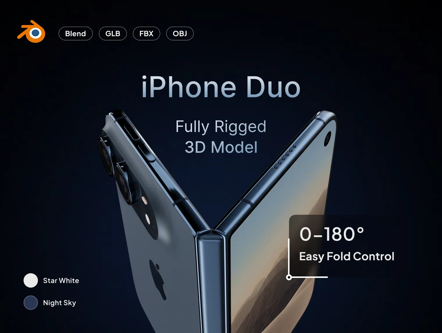 IPhone Duo 3D Model | Blender