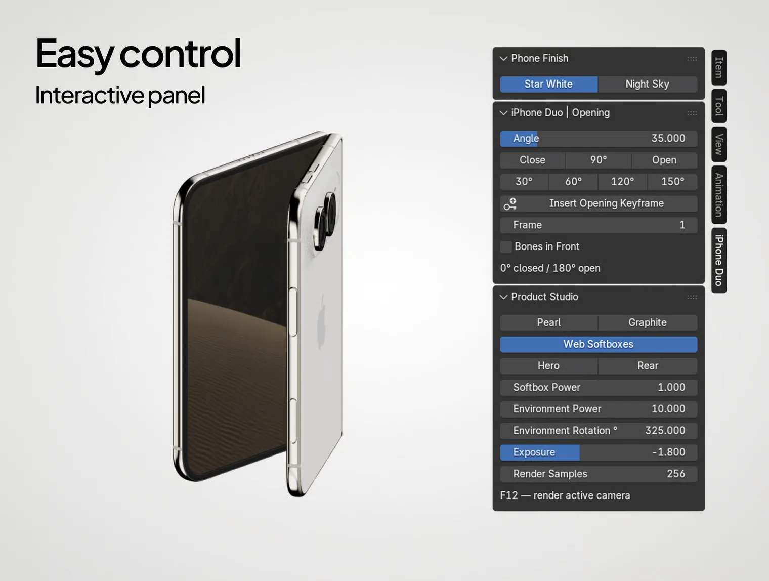 IPhone Duo 3D Model | Blender 3