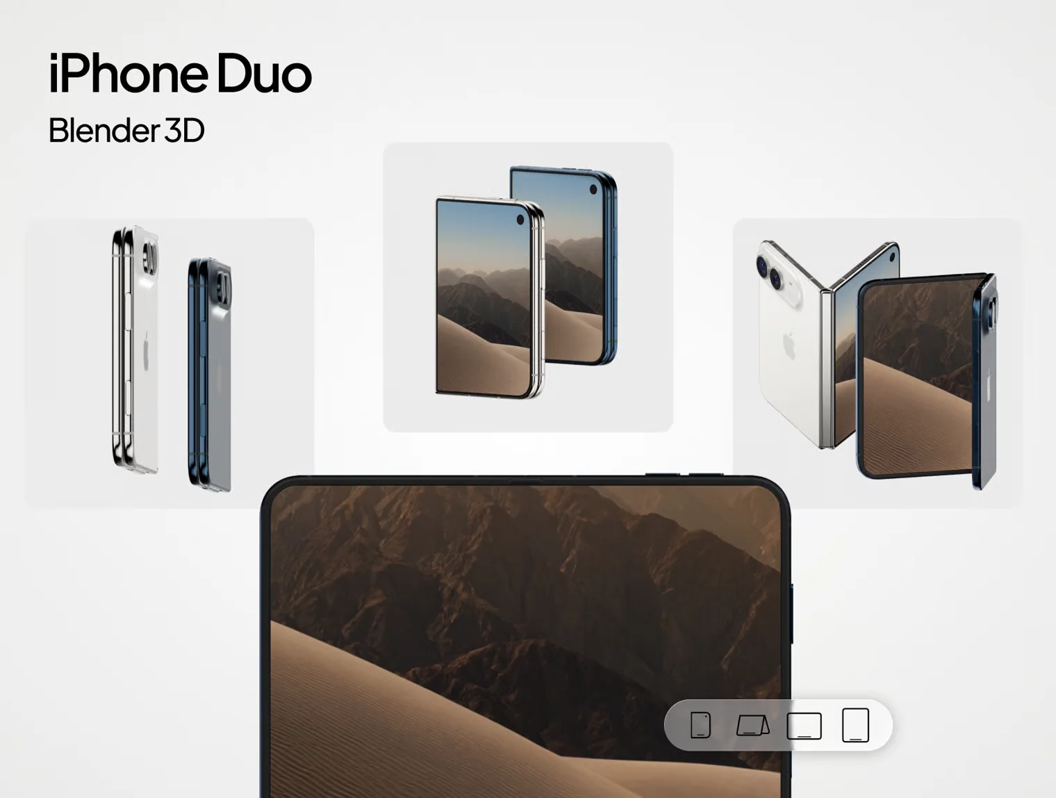 IPhone Duo 3D Model | Blender 5