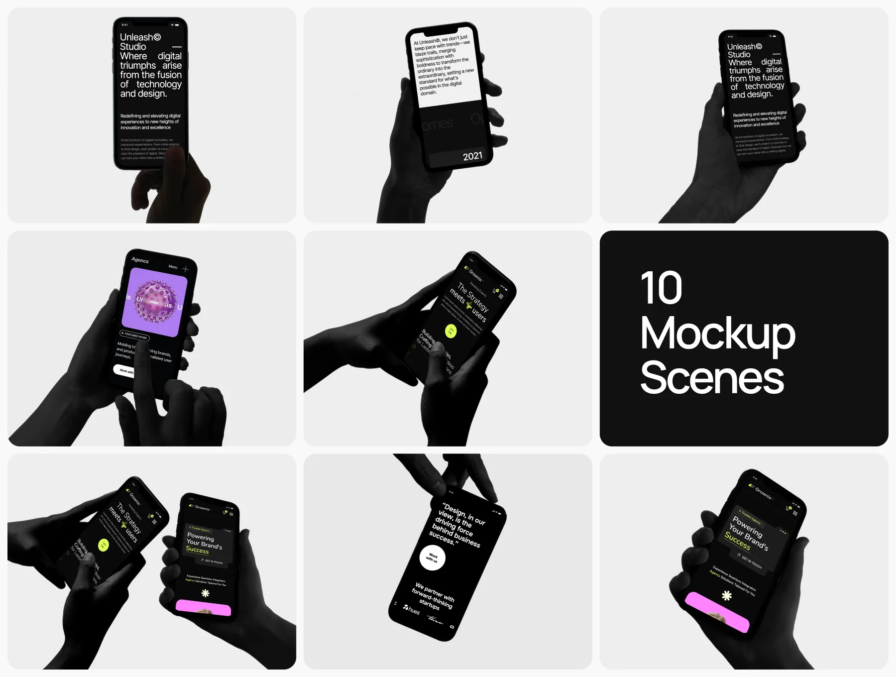 iPhone in Hand Mockups 2
