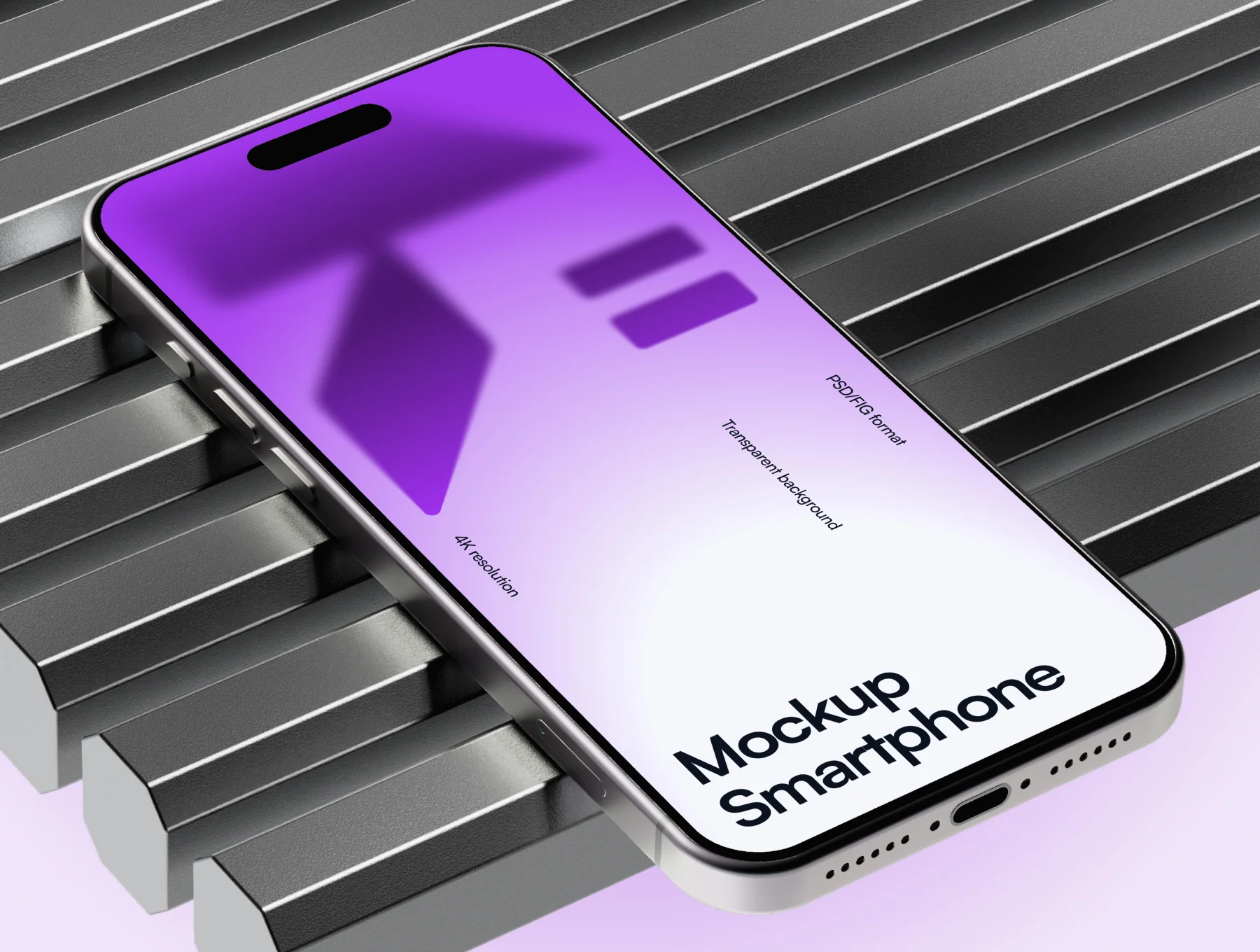 Smartphone Mockup — Metal Scene 3