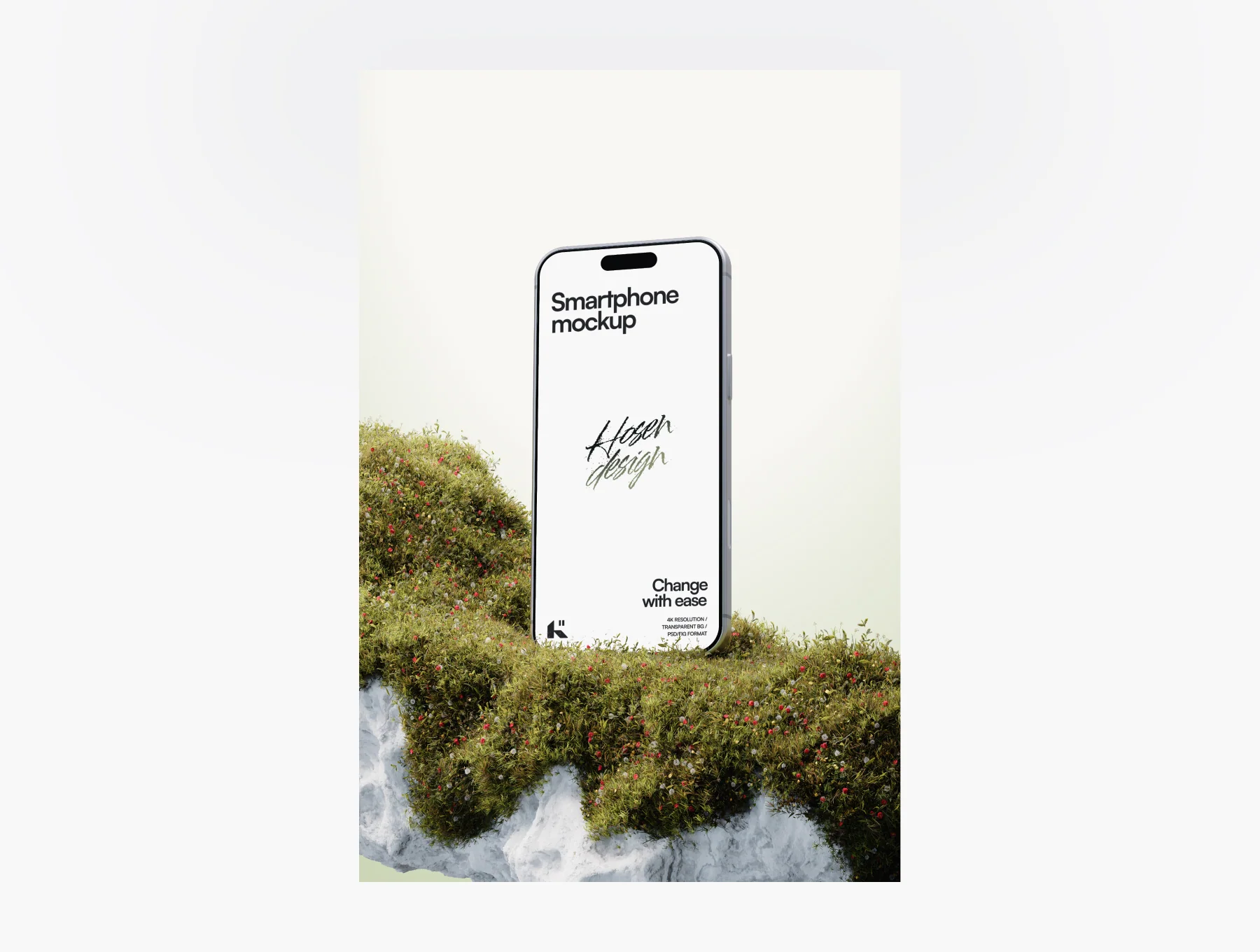 Smartphone Mockup — Nature Scene 3