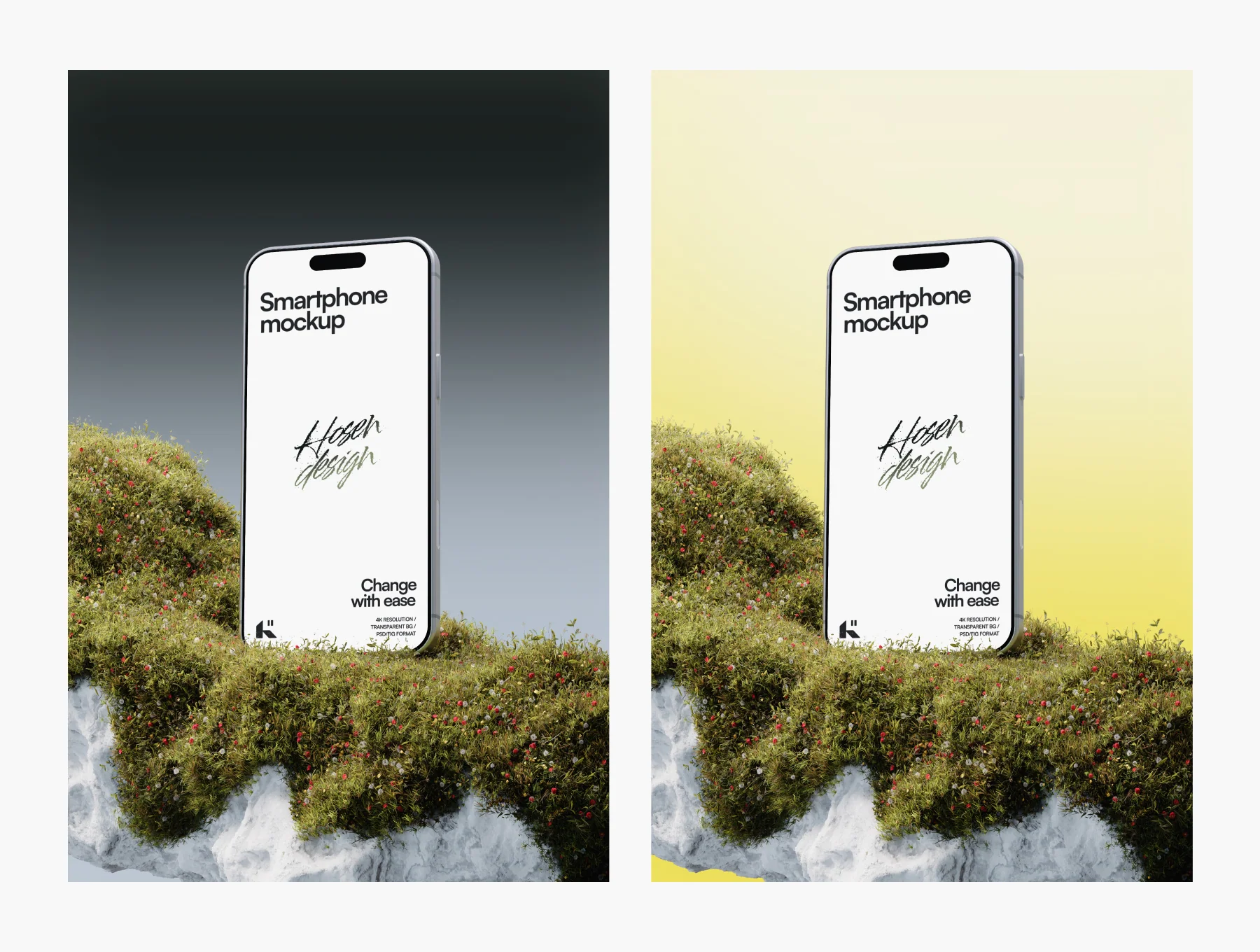 Smartphone Mockup — Nature Scene 4