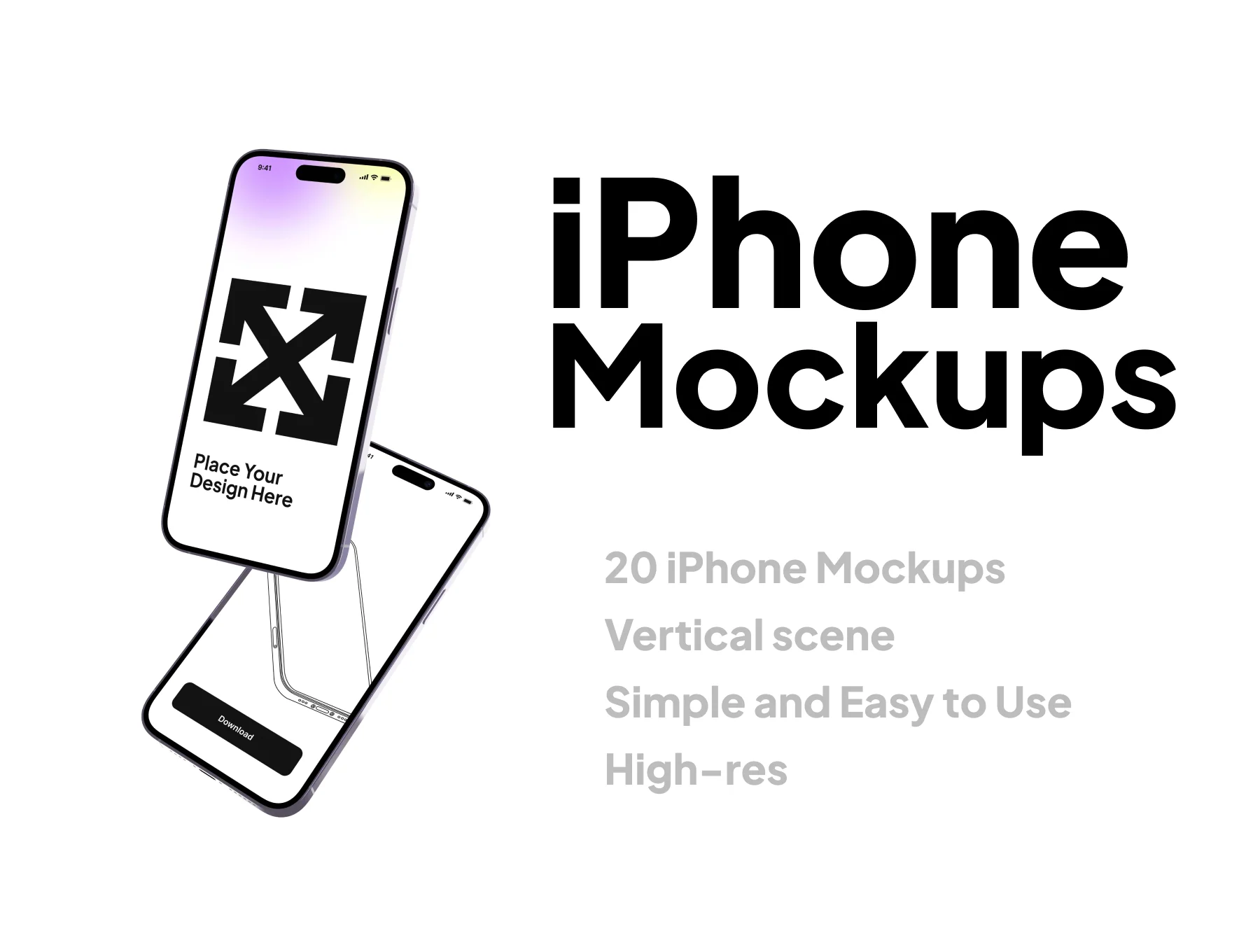 iPhone Vertical Mockups 2