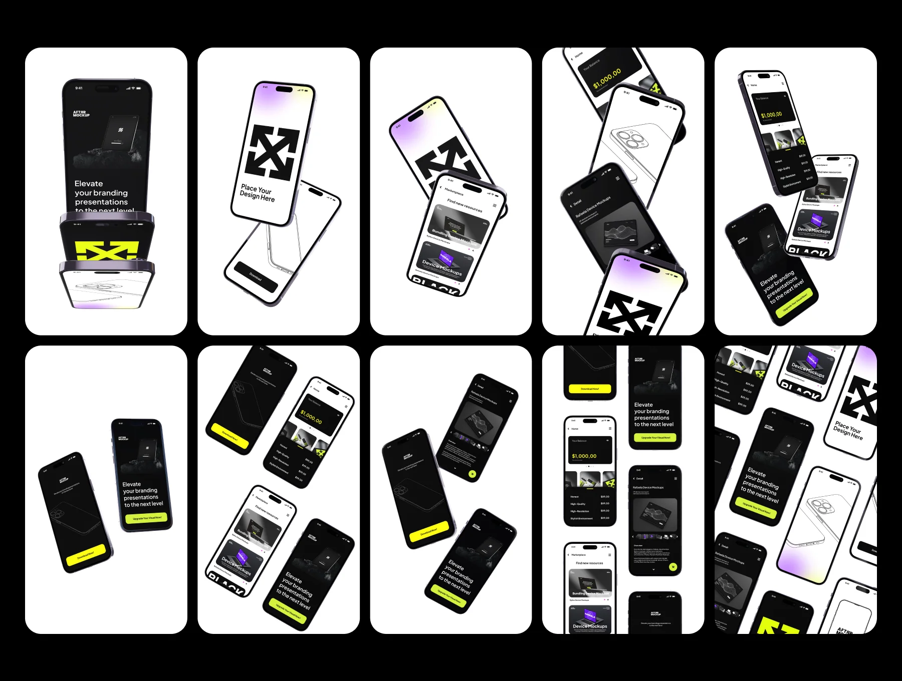 iPhone Vertical Mockups 5