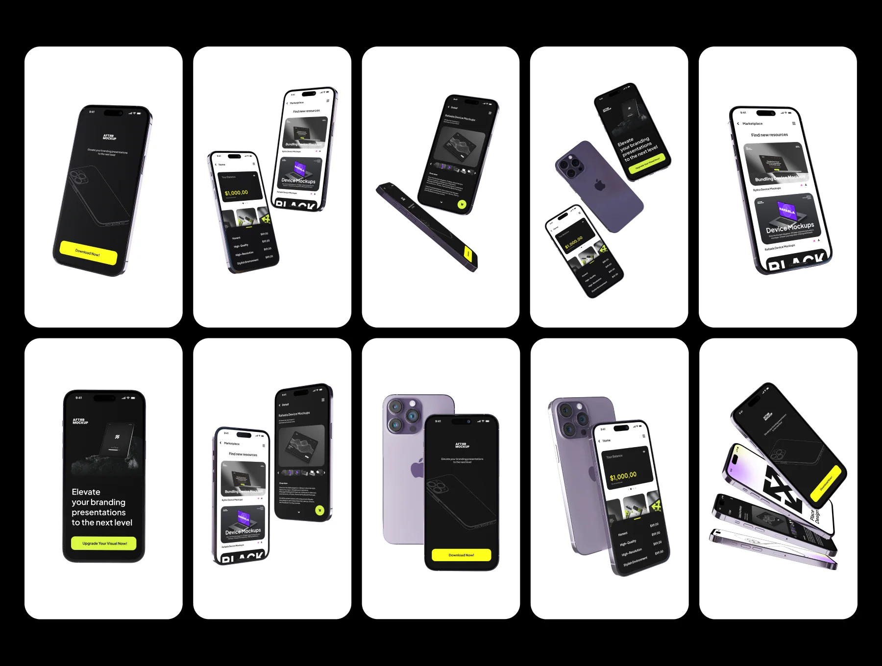iPhone Vertical Mockups 6