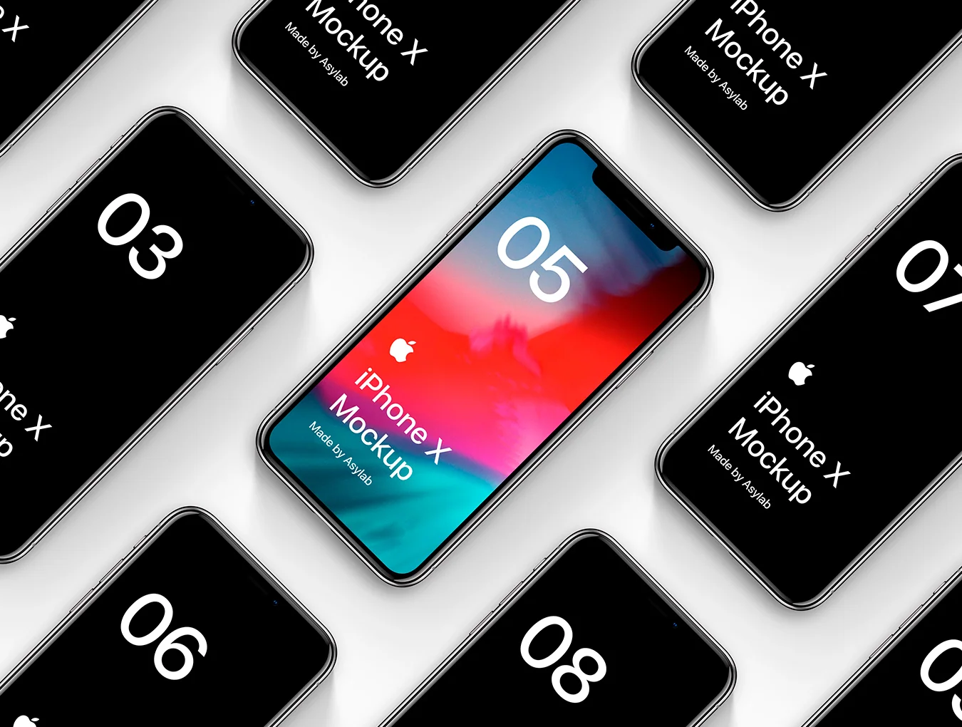 iPhone X 16 Mockups