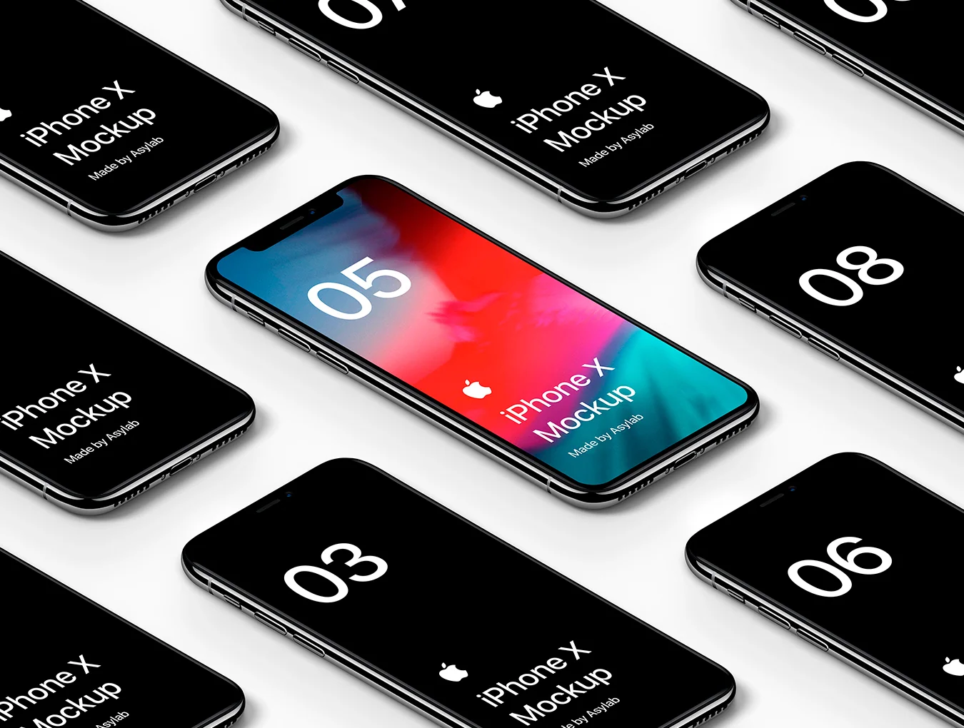 iPhone X 16 Mockups 6