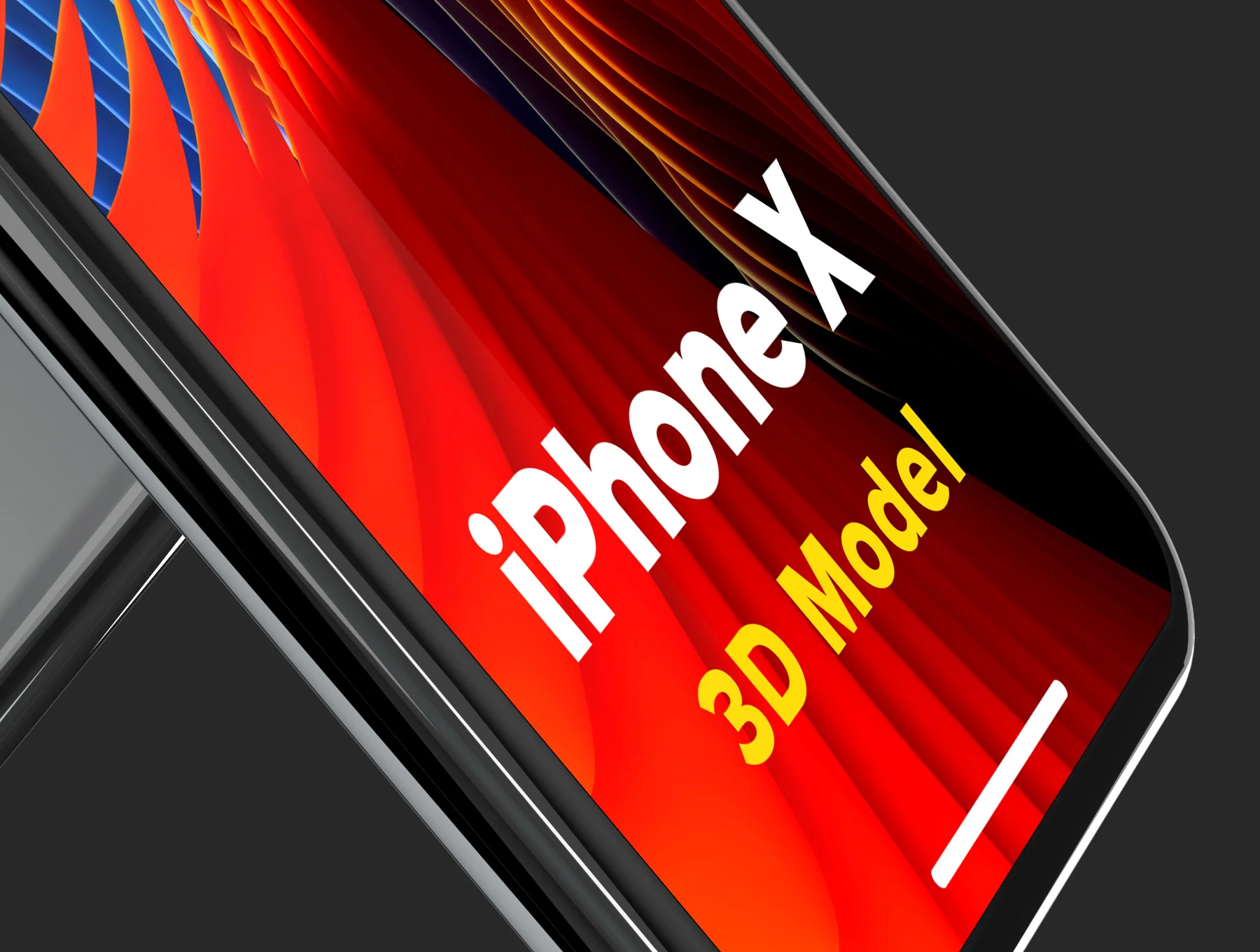 iPhone X 3D Model