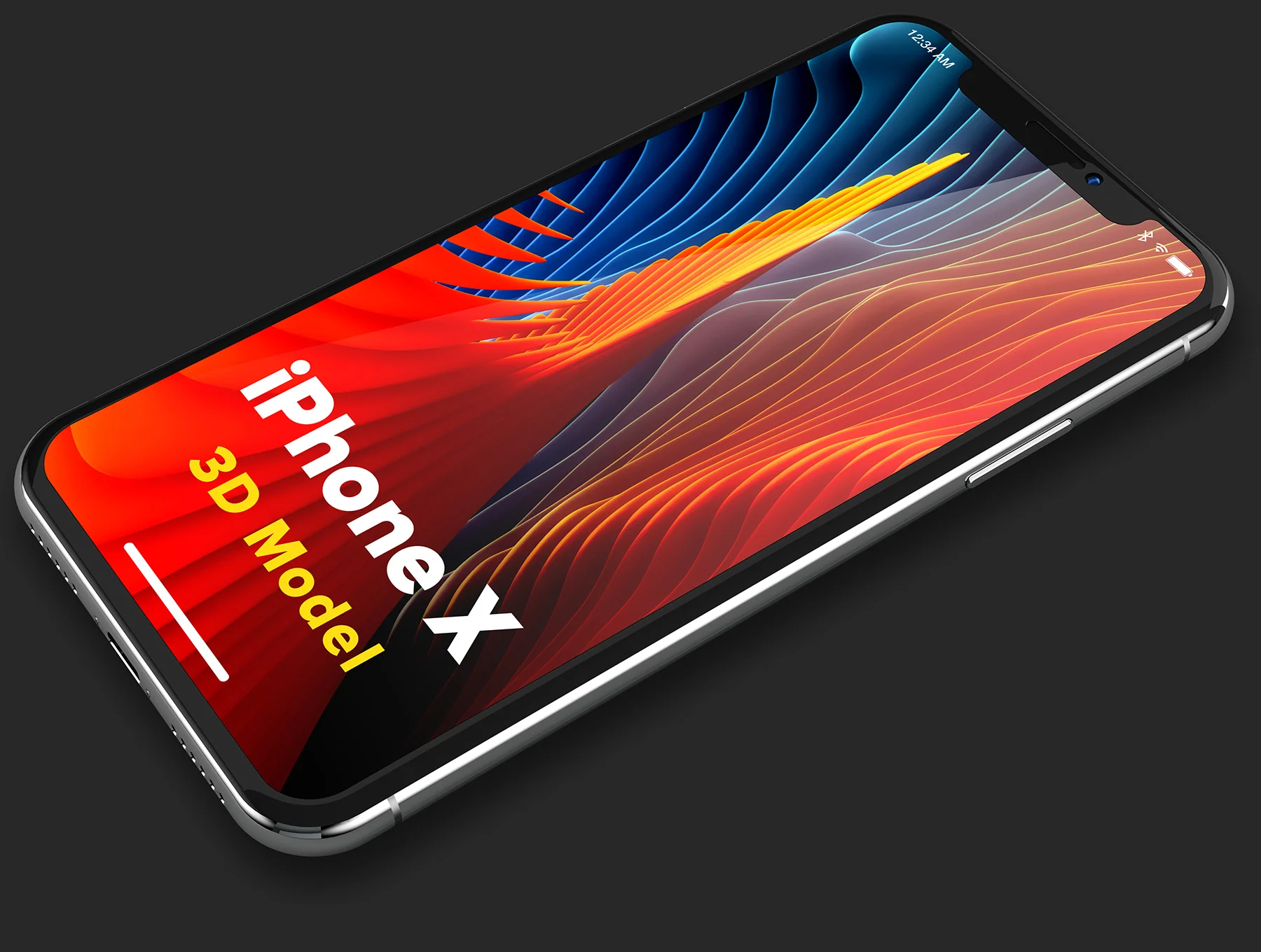 iPhone X 3D Model 3