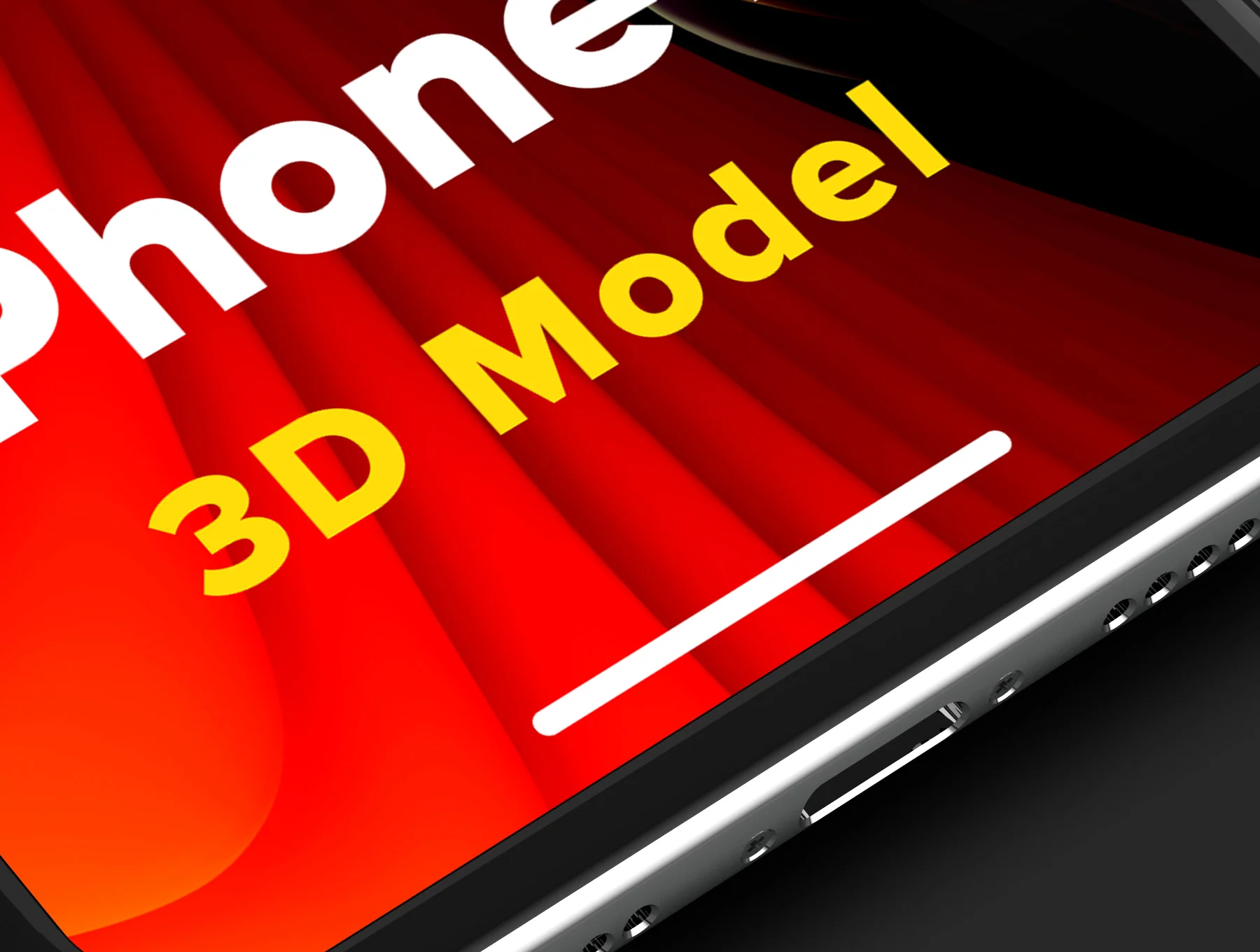 iPhone X 3D Model 6